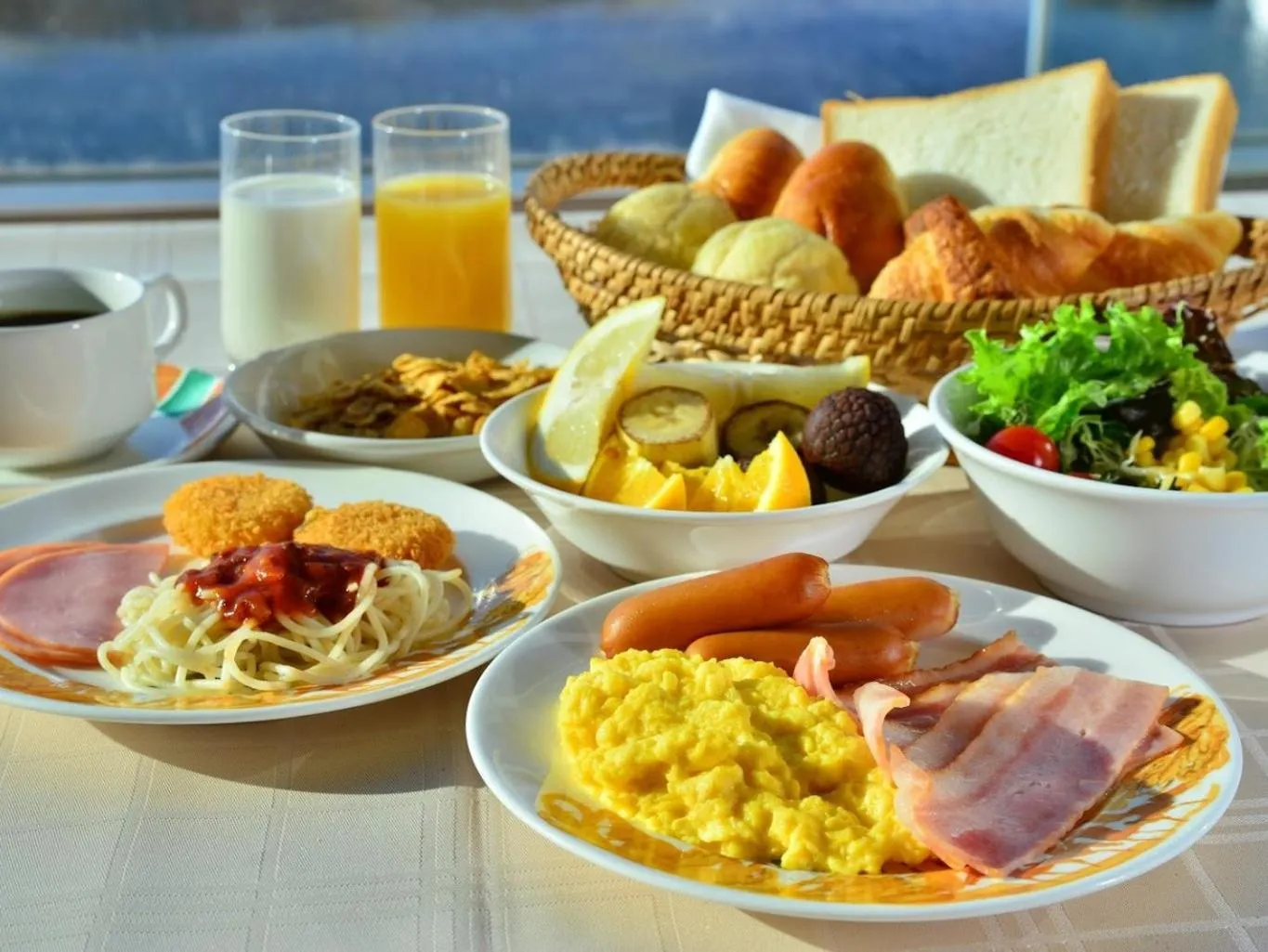 Buffet breakfast in Kussharo Prince Hotel