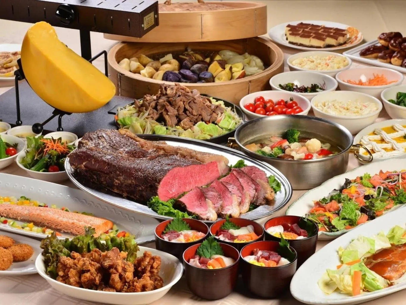 Dinner in Kussharo Prince Hotel