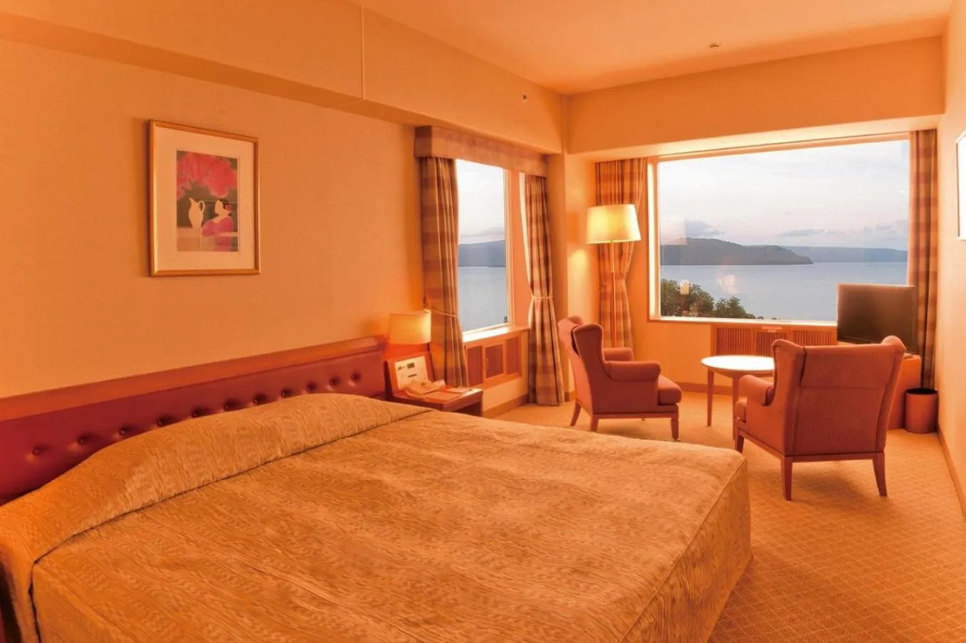 Photo of the whole room, Bed in Kussharo Prince Hotel