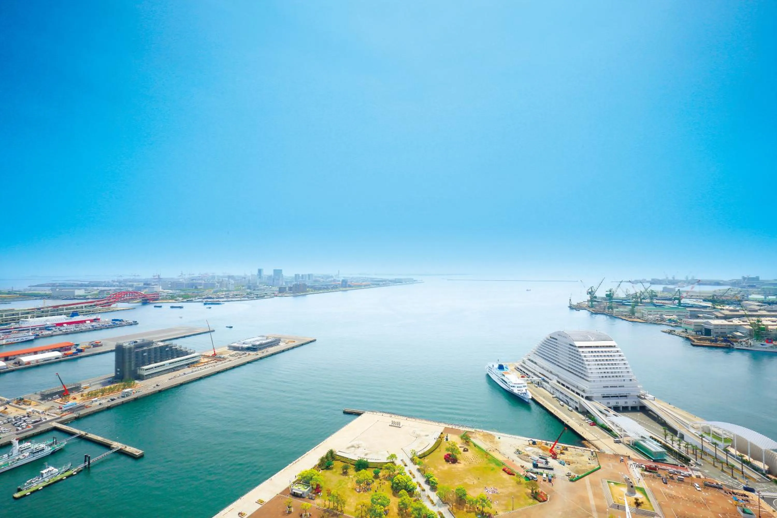 Sea view in Hotel Okura Kobe