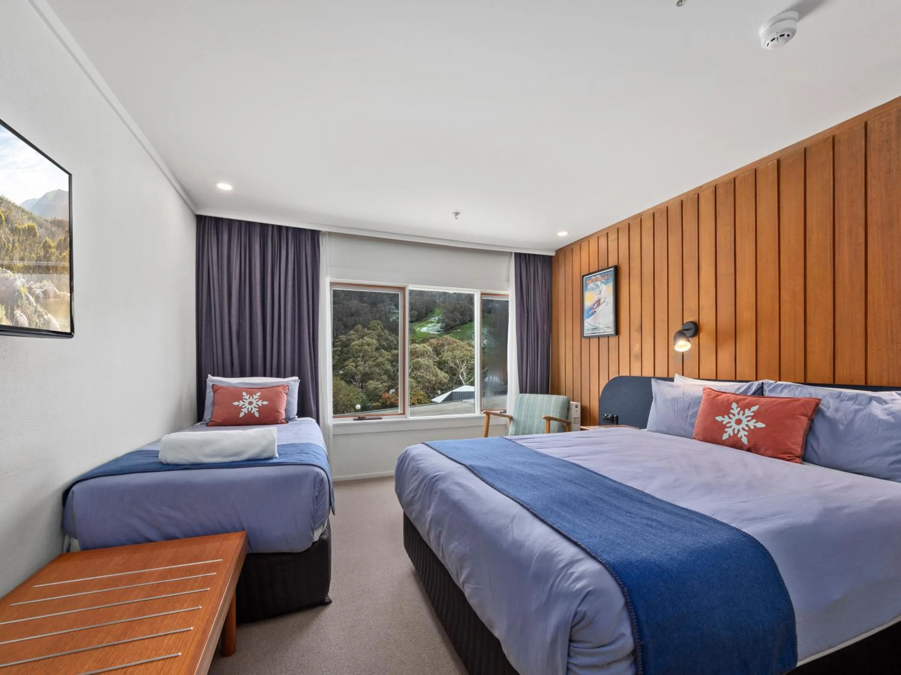 Bed in Thredbo Alpine Hotel