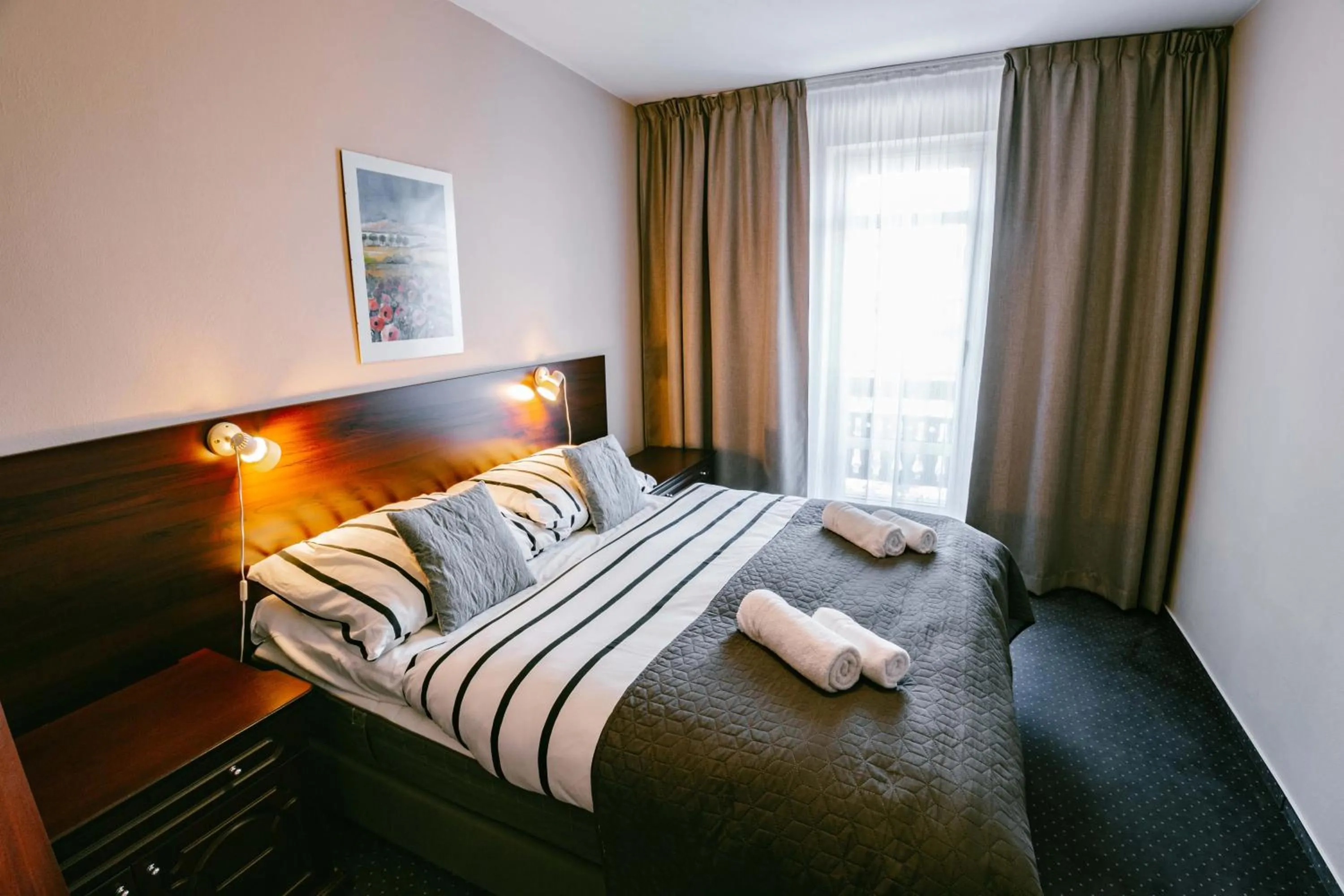 Bed in Greenwood hotel