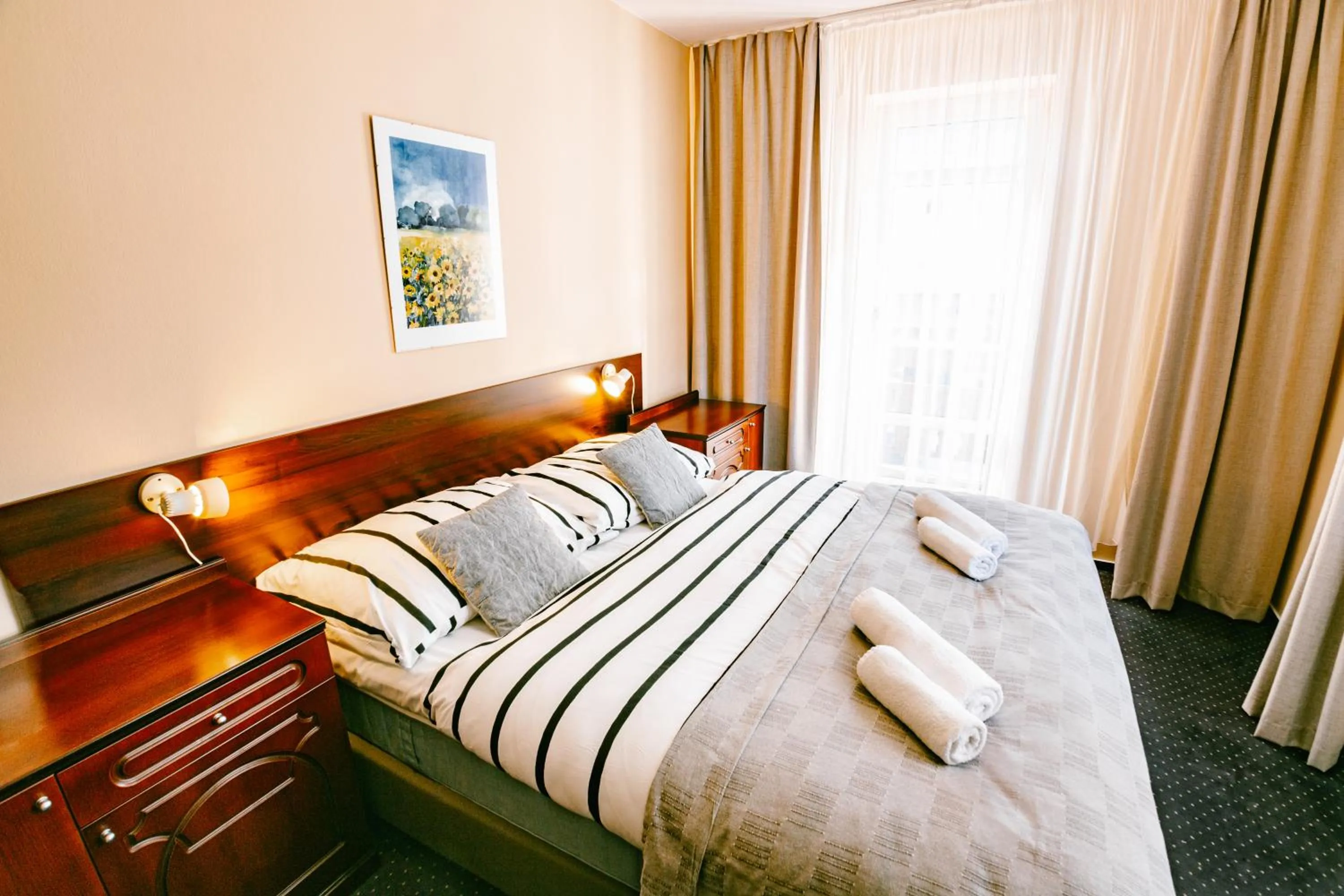 Bed in Greenwood hotel