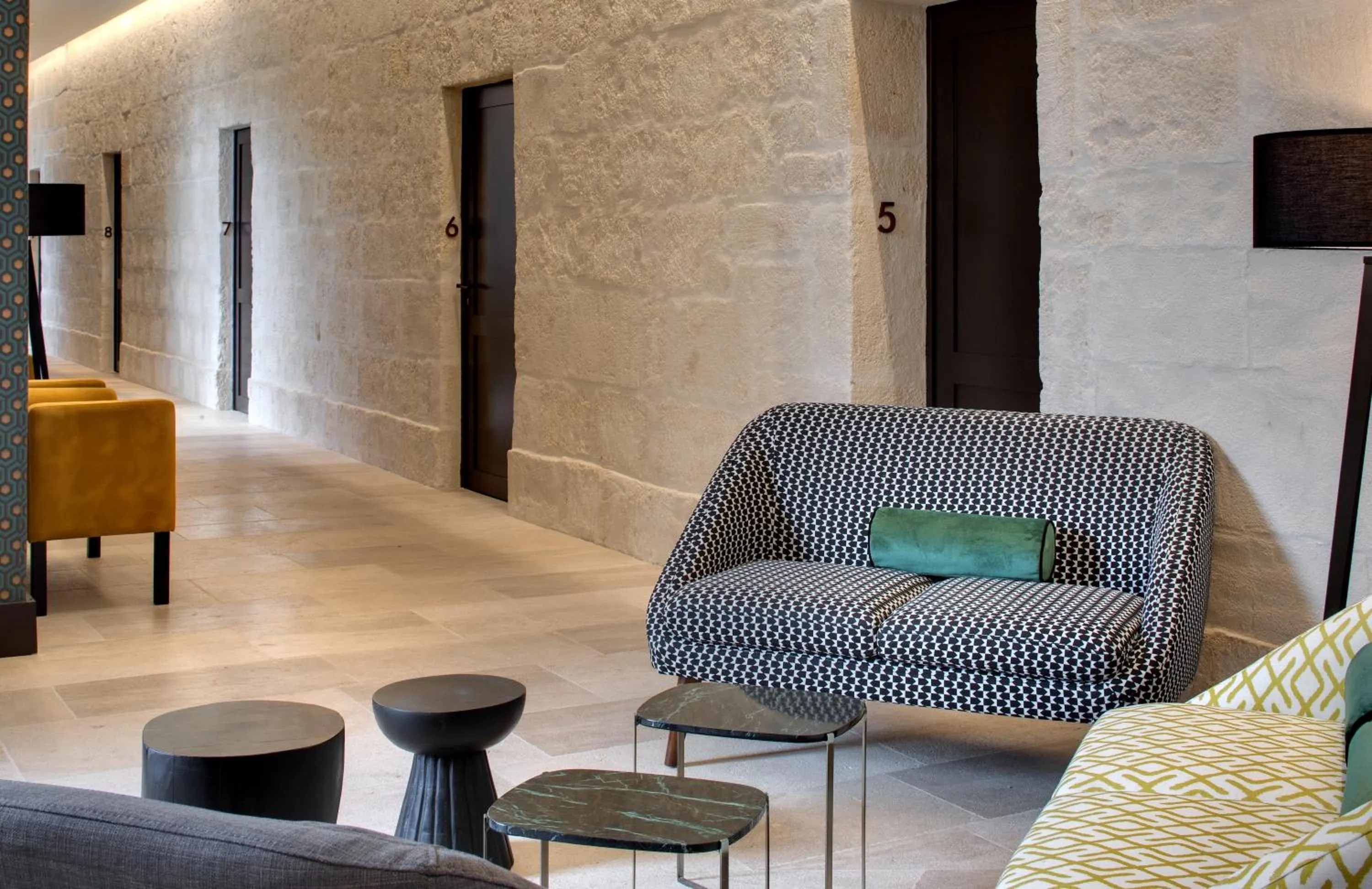 Seating area in Boutique Hôtel des Remparts & Spa