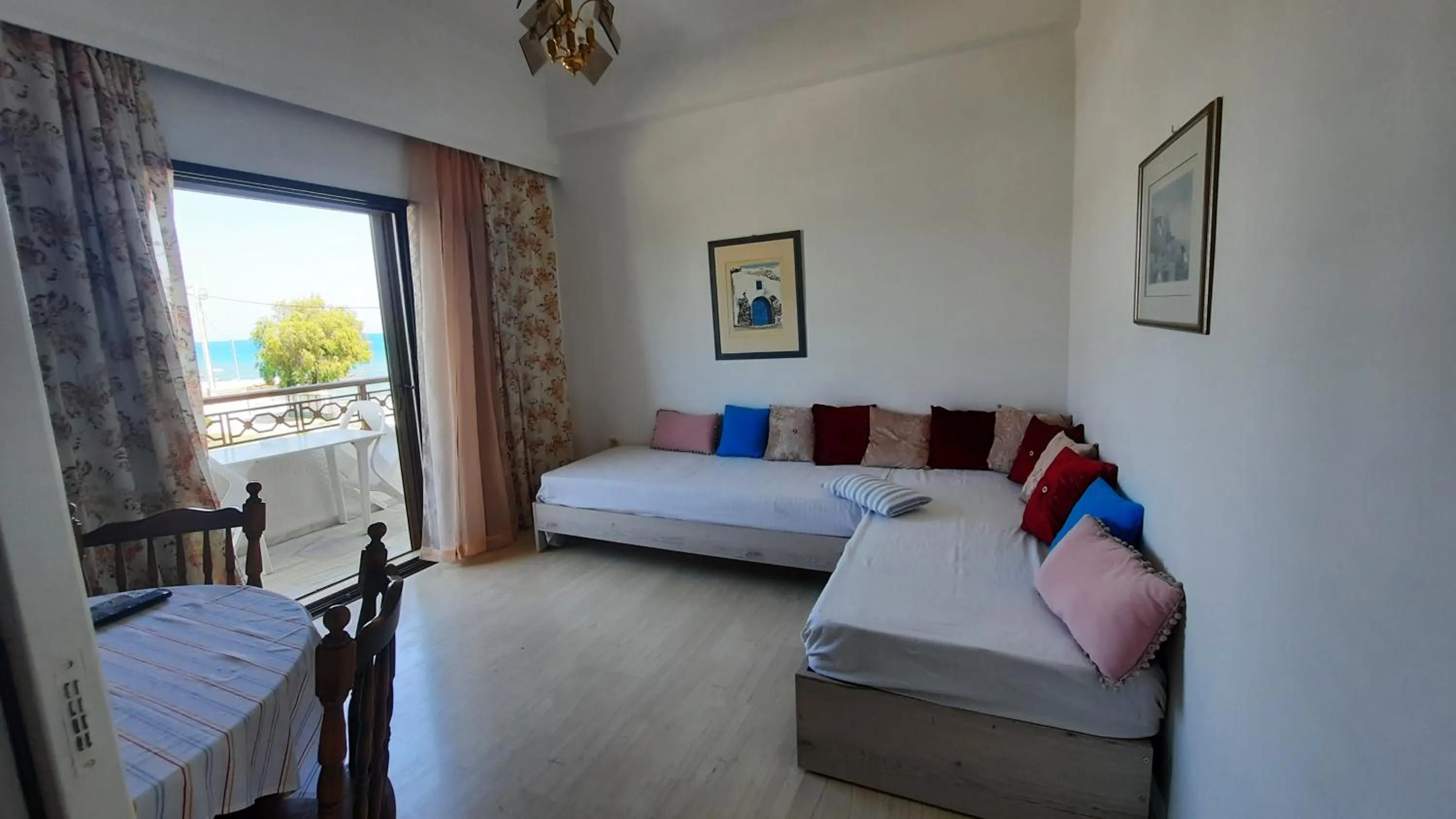 Living room, Bed in Chris Studios & Apartments