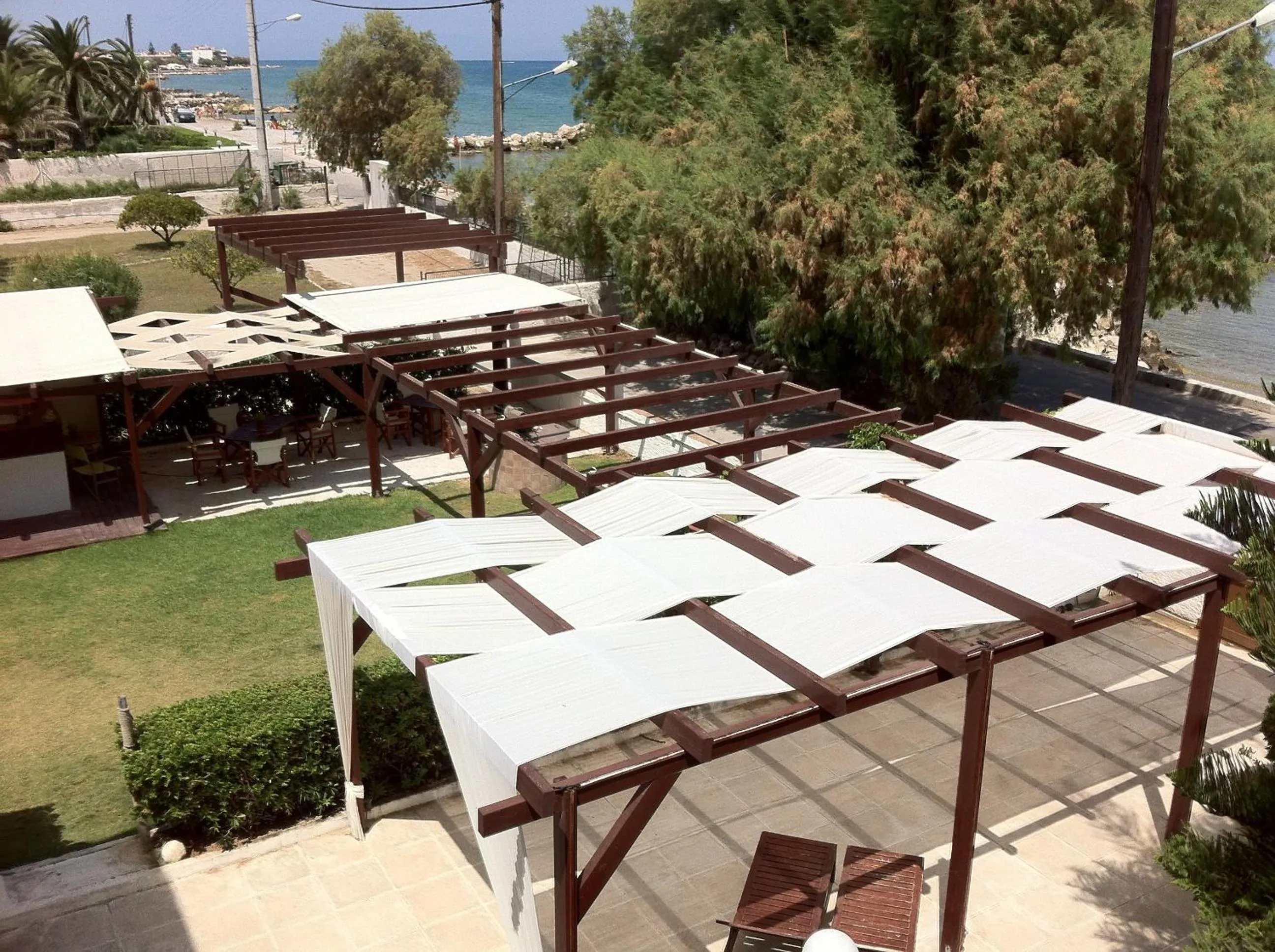 Garden view in Chris Studios & Apartments