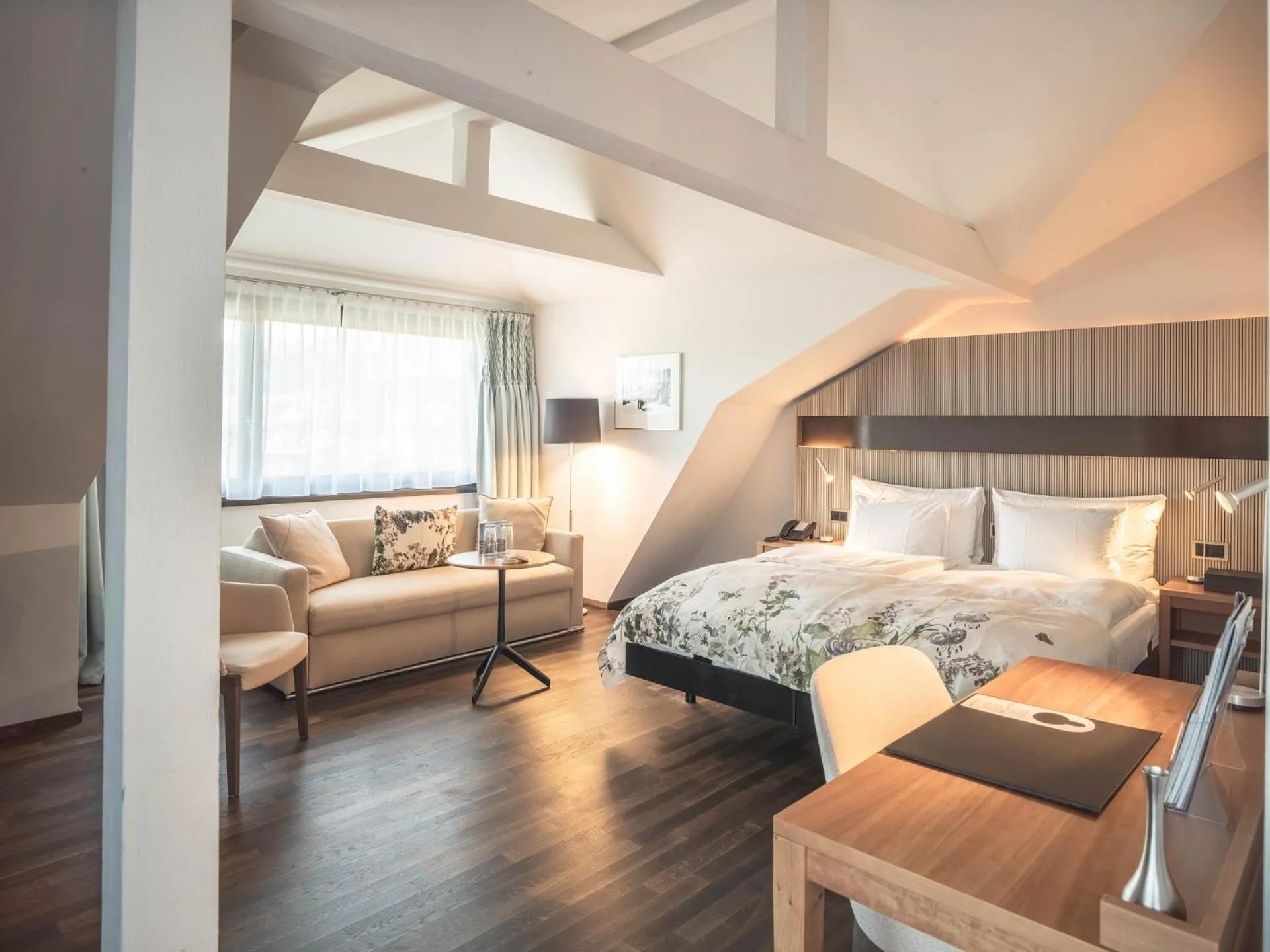 Bed in Hof Weissbad Health & Wellness Resort