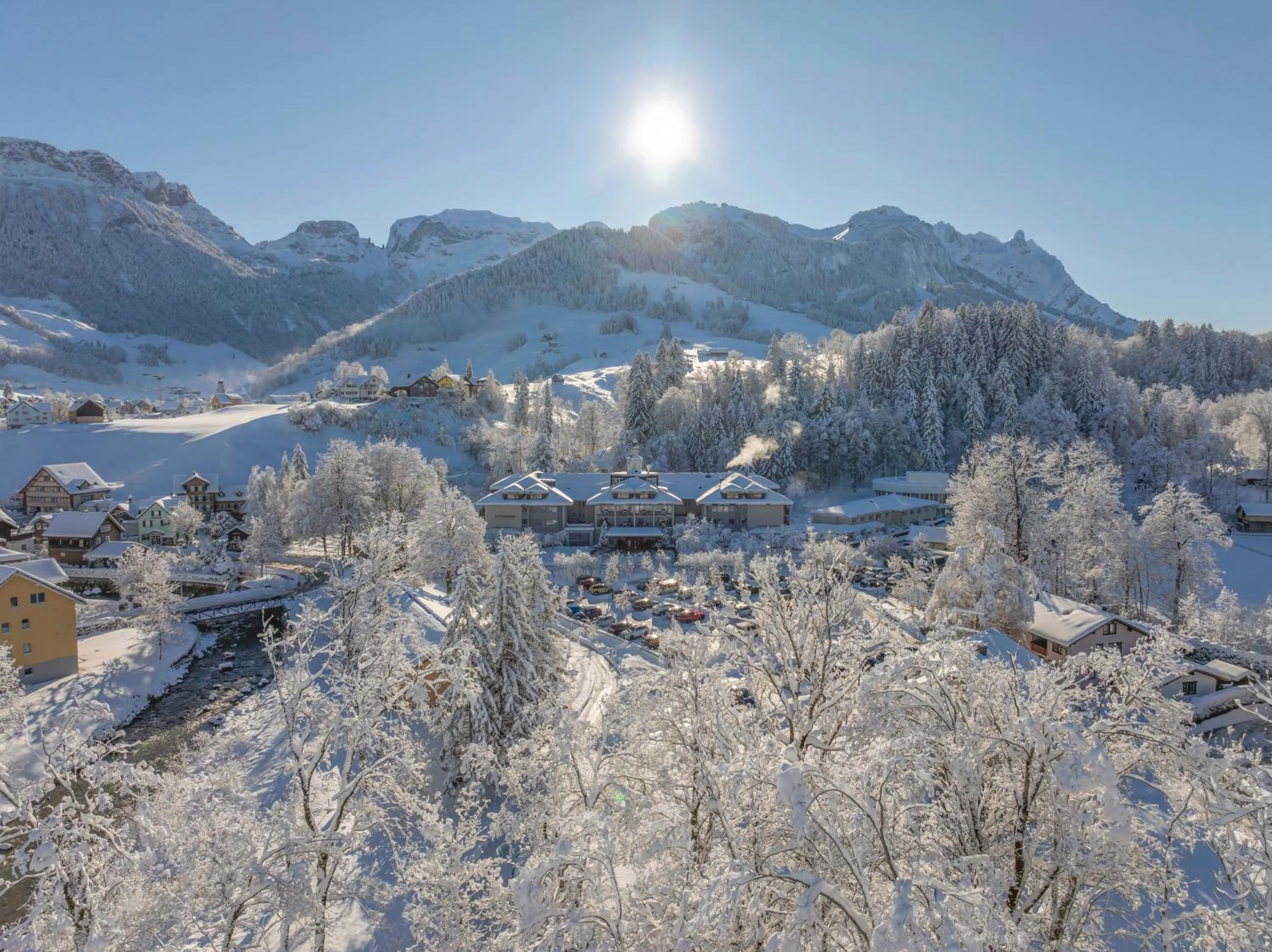 Property building in Hof Weissbad Health & Wellness Resort