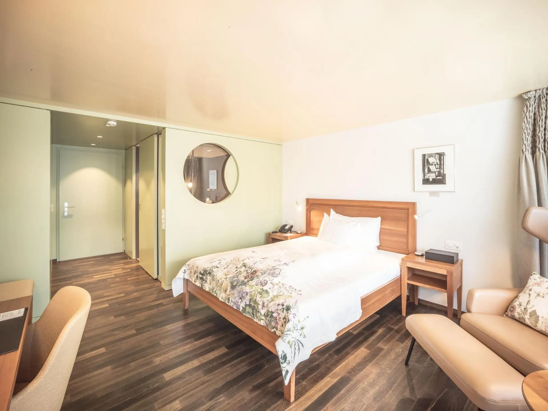 Bed in Hof Weissbad Health & Wellness Resort