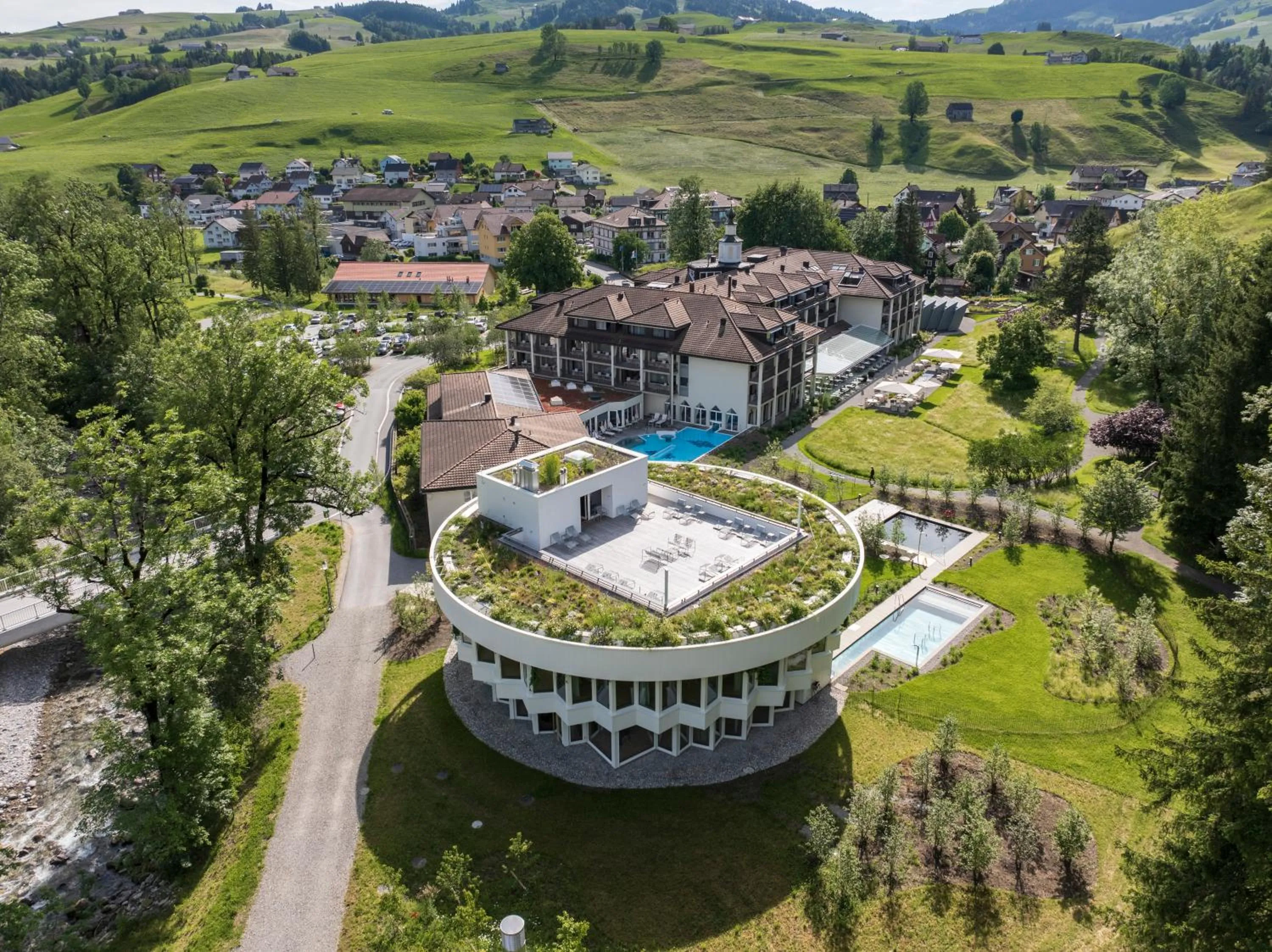 Property building in Hof Weissbad Health & Wellness Resort