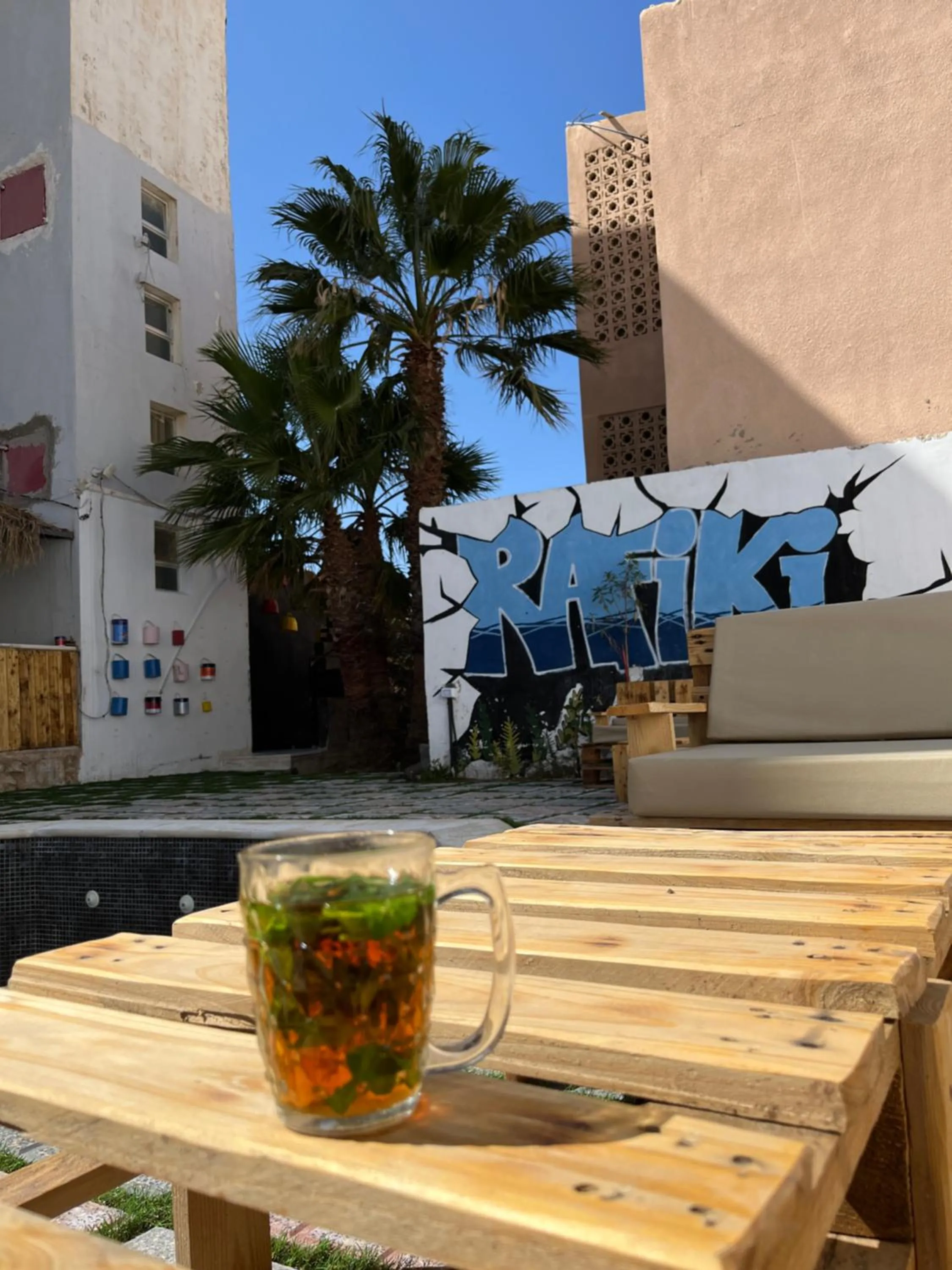 Property building in Rafiki Hostel