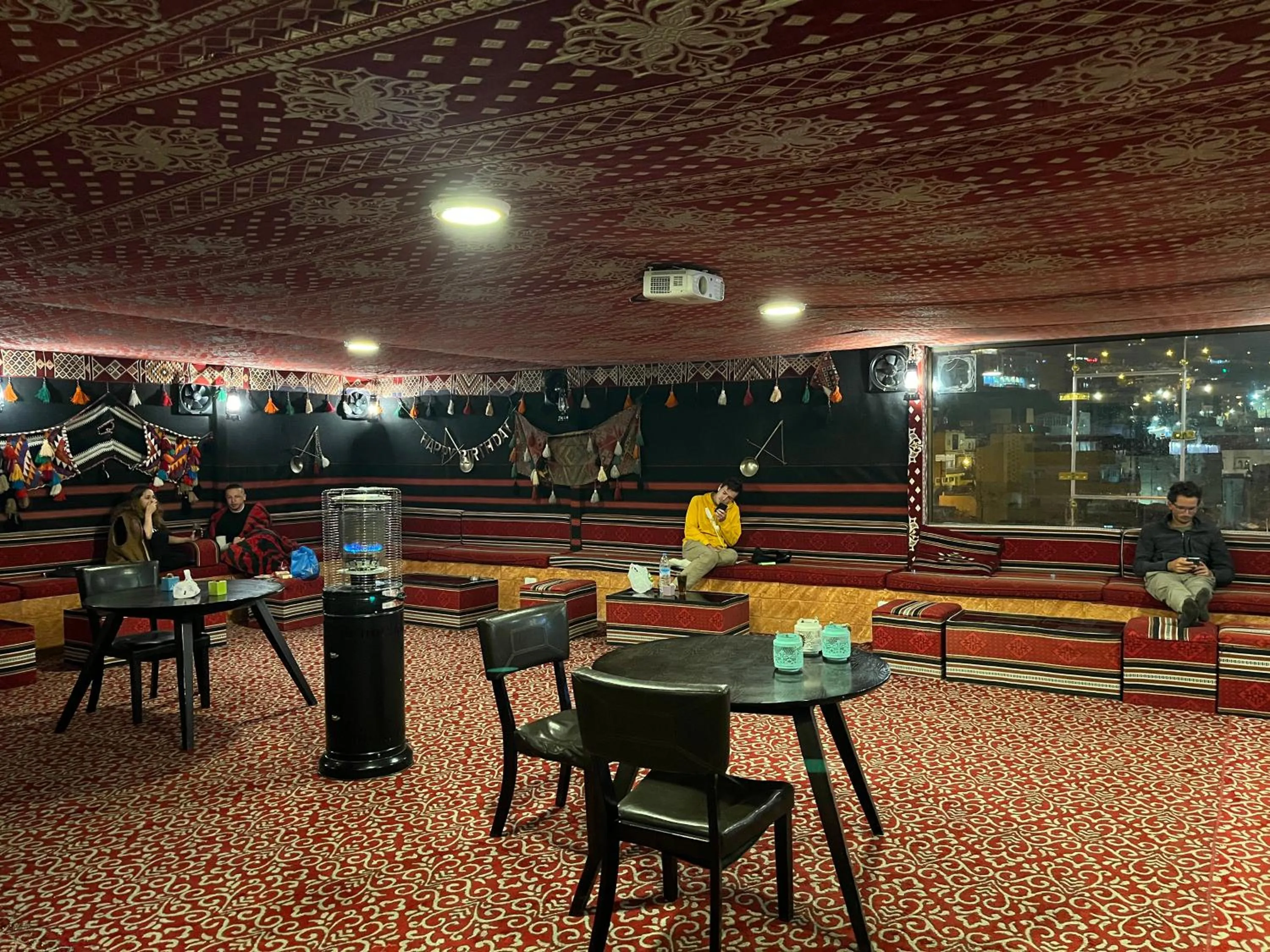 Seating area in Rafiki Hostel