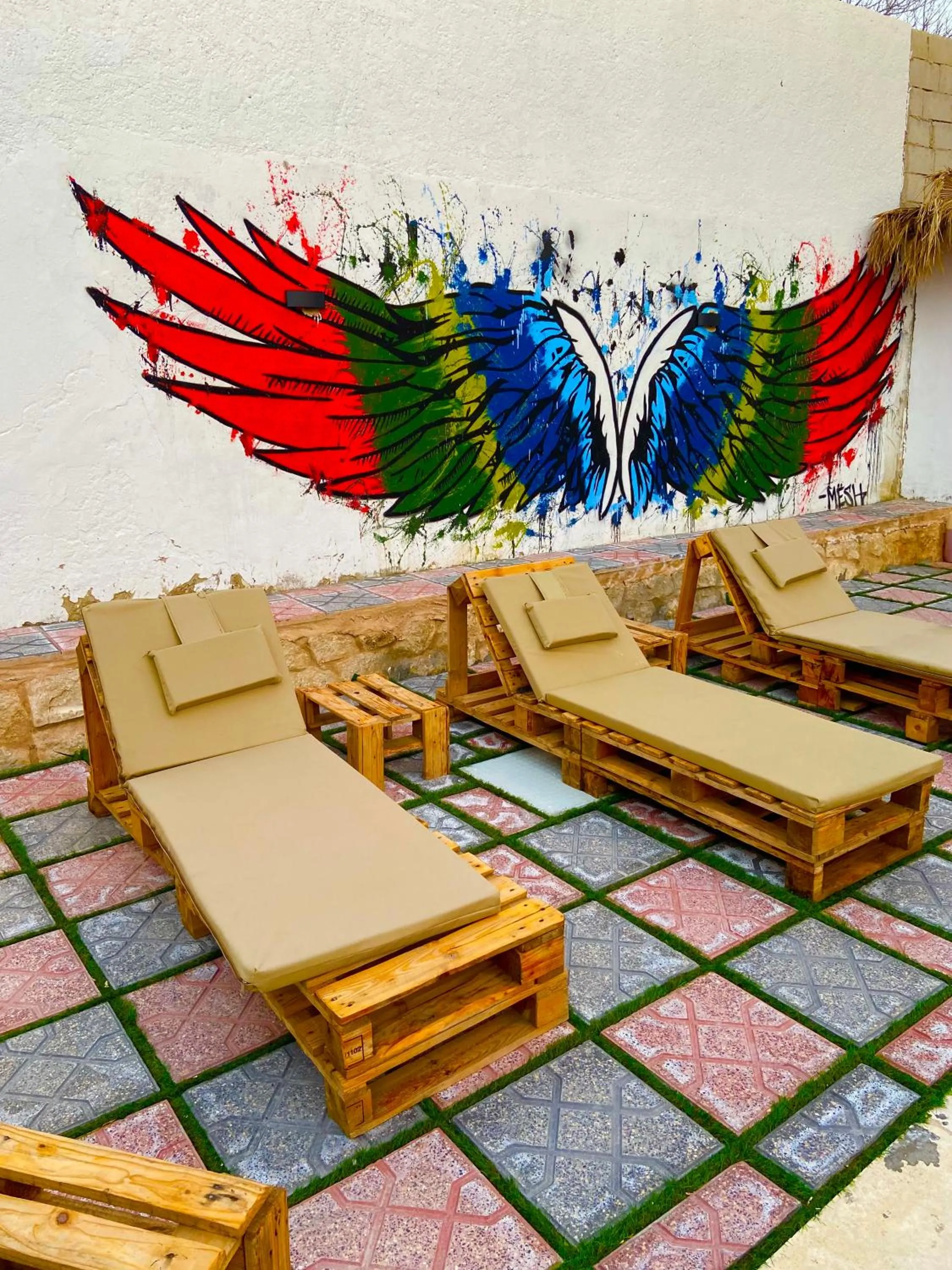 Garden in Rafiki Hostel