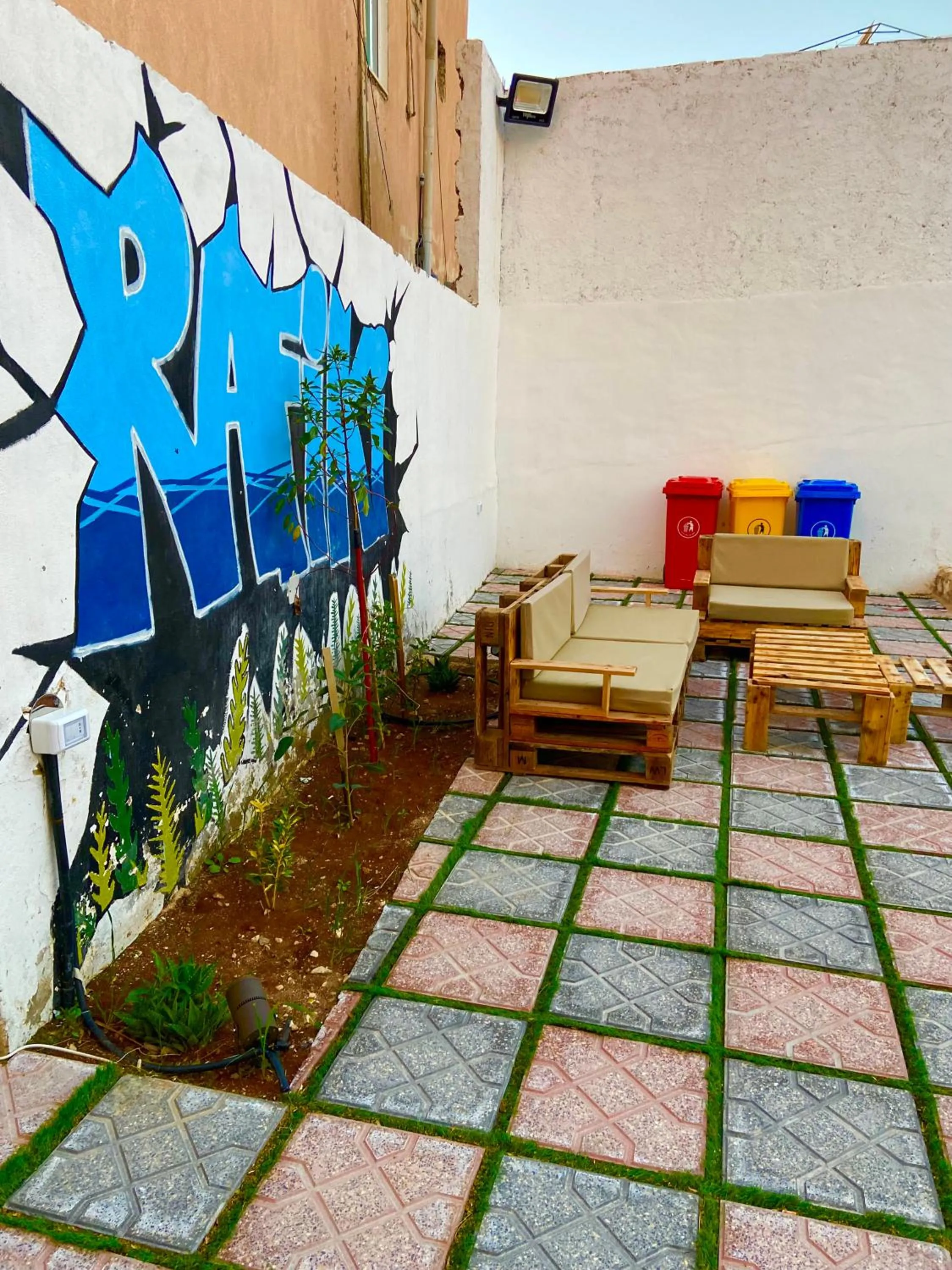 Garden in Rafiki Hostel