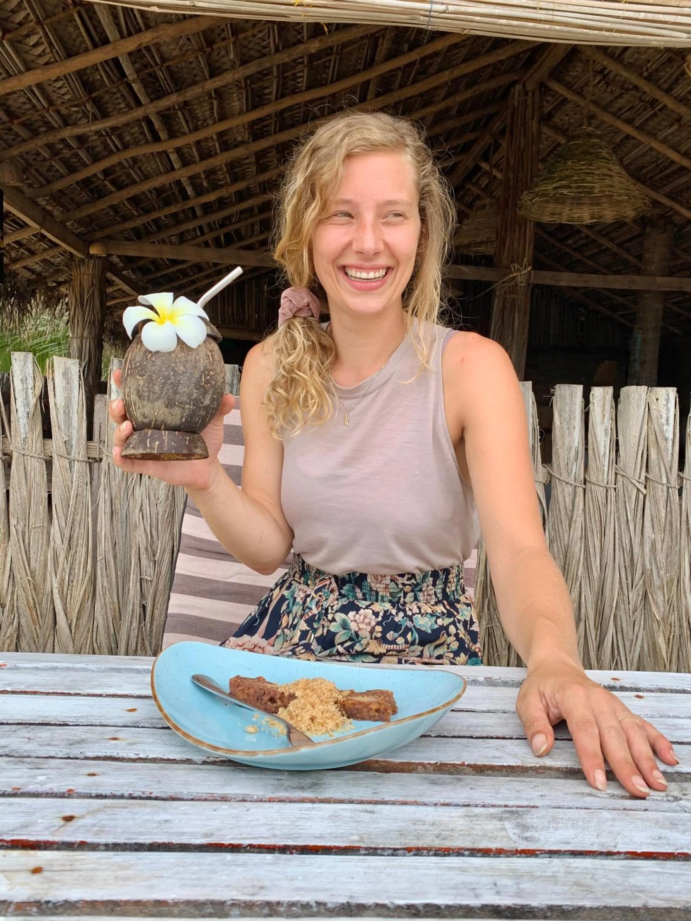 Breakfast in Windy Waves Beach Nature Resort & Kite School