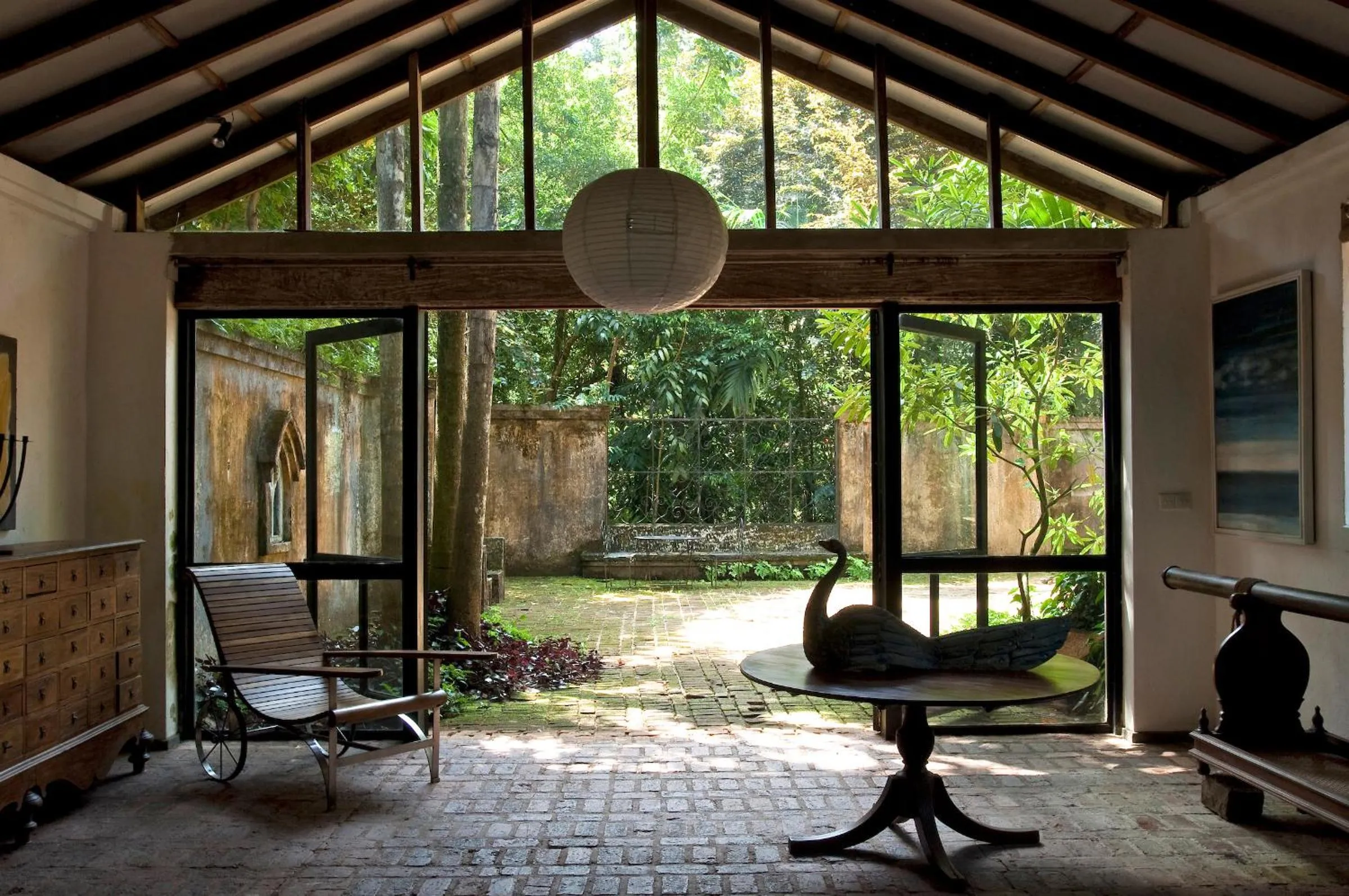 Living room in Lunuganga Estate