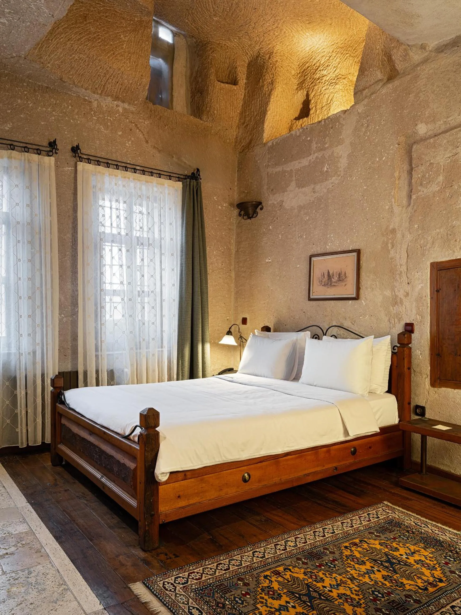 Bed in Kelebek Cave Hotel