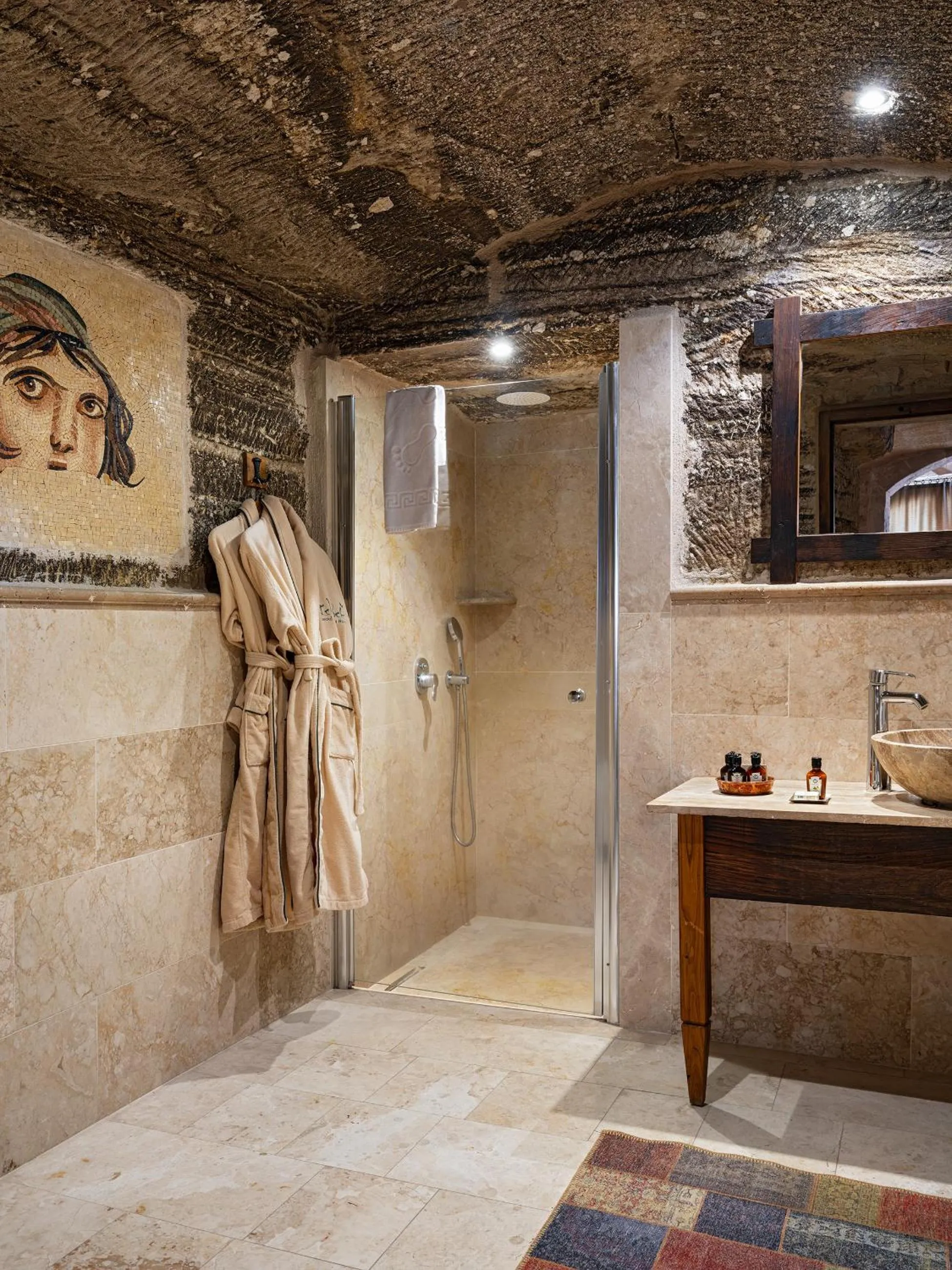 Bathroom in Kelebek Cave Hotel