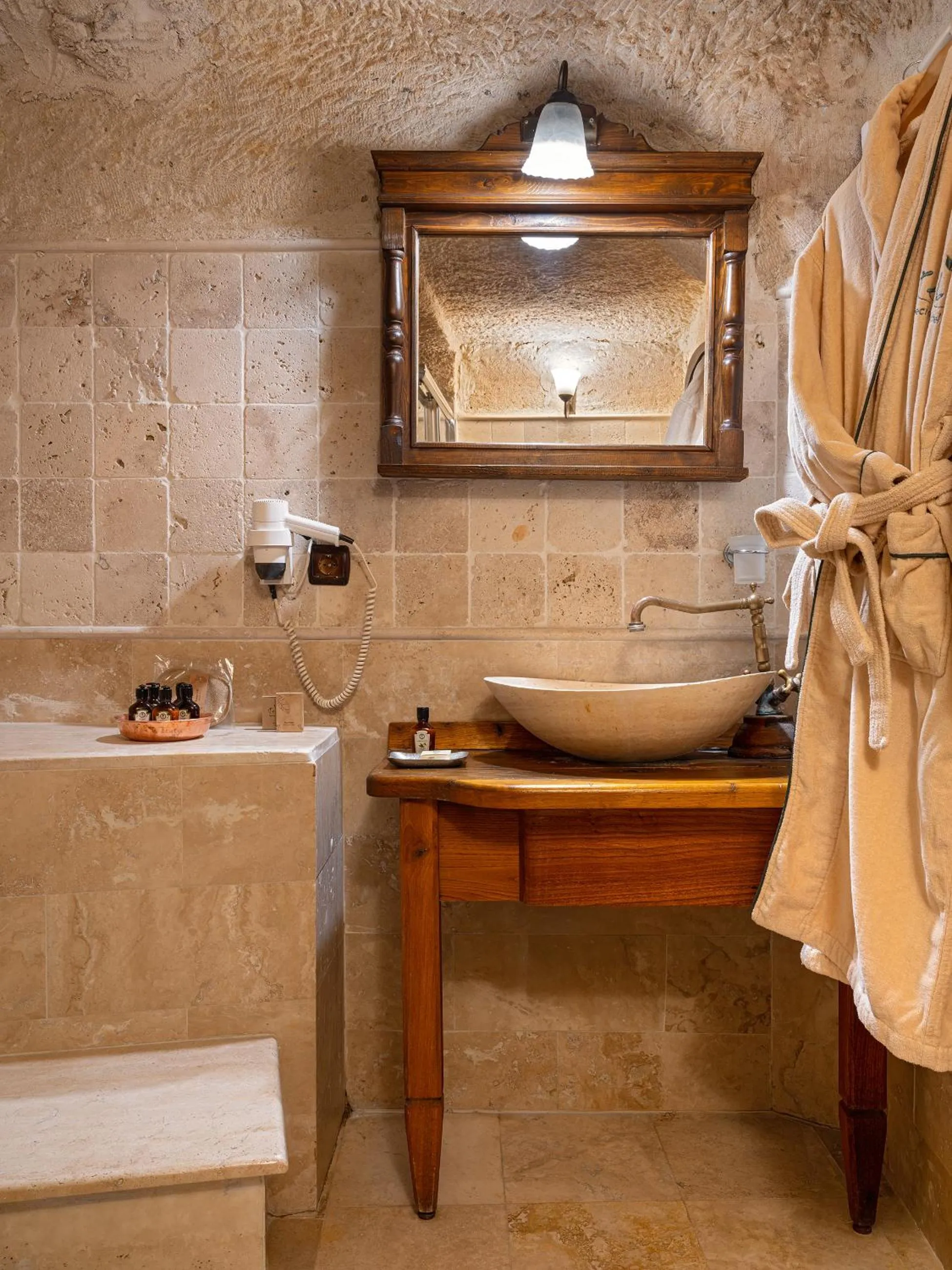 Bathroom in Kelebek Cave Hotel