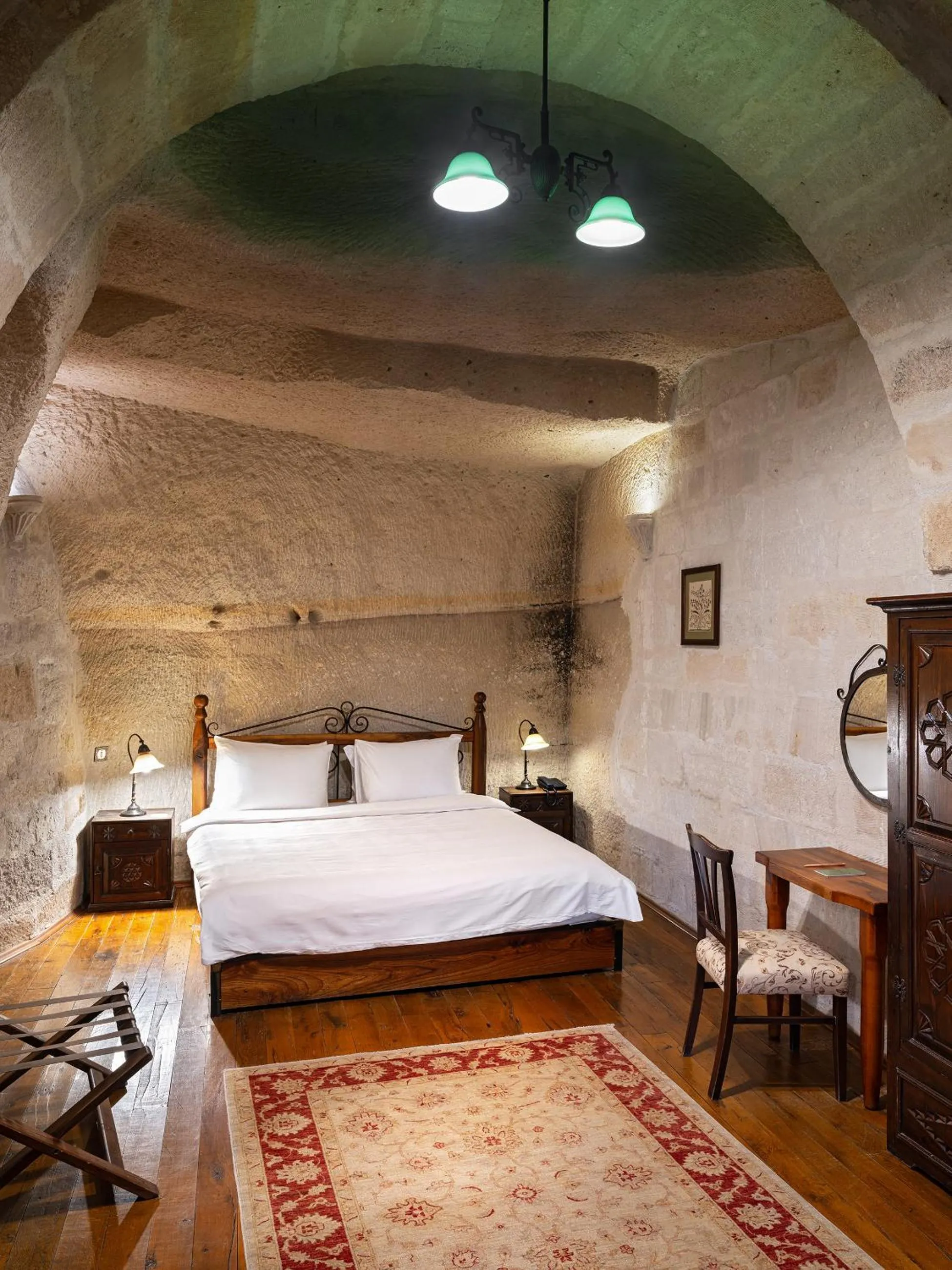 Bed in Kelebek Cave Hotel