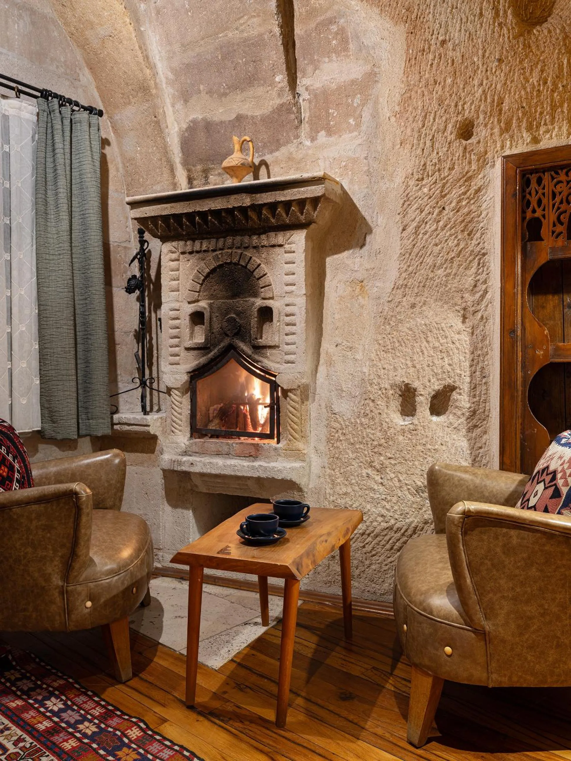 Seating area in Kelebek Cave Hotel