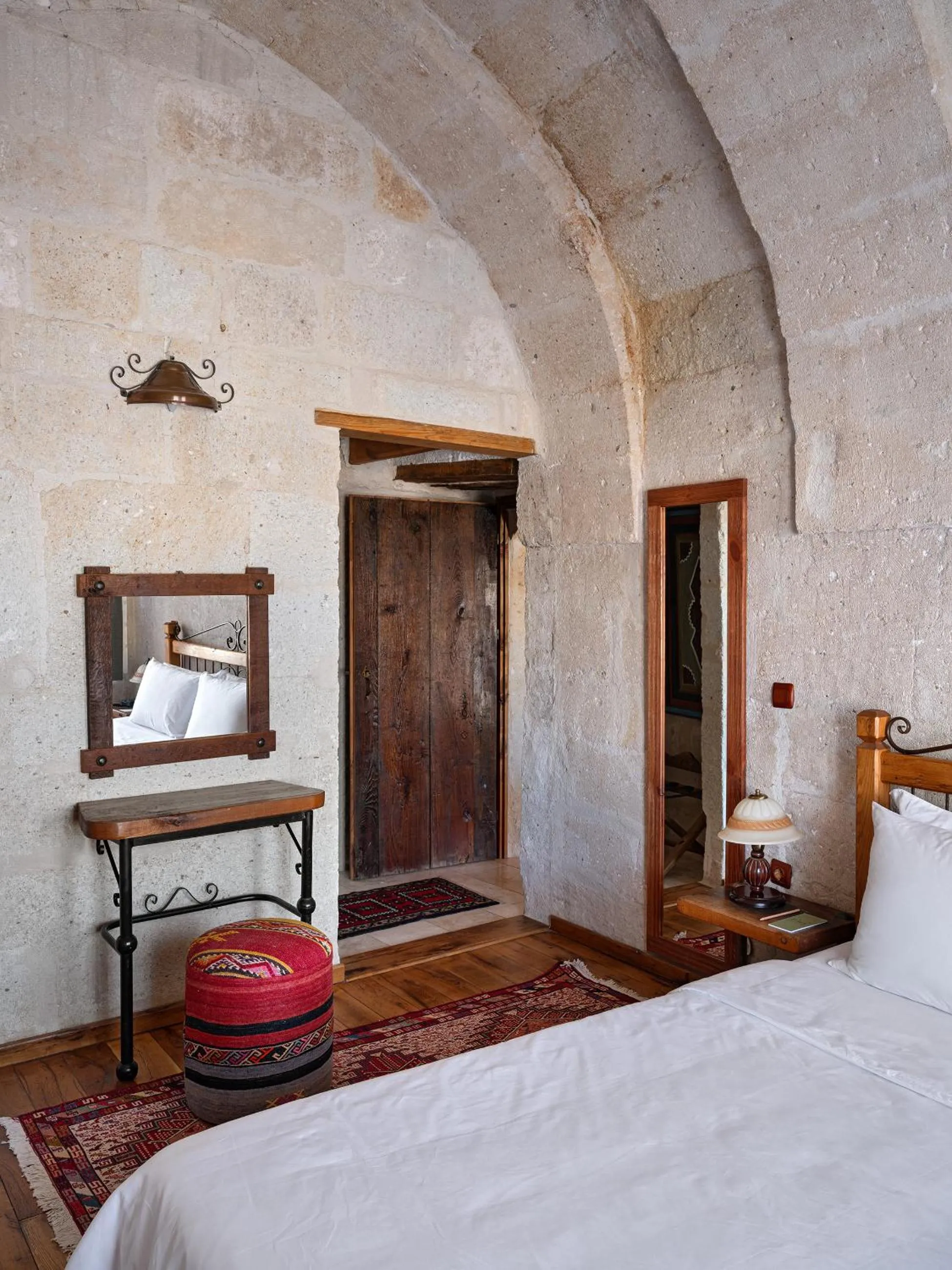 Bed in Kelebek Cave Hotel