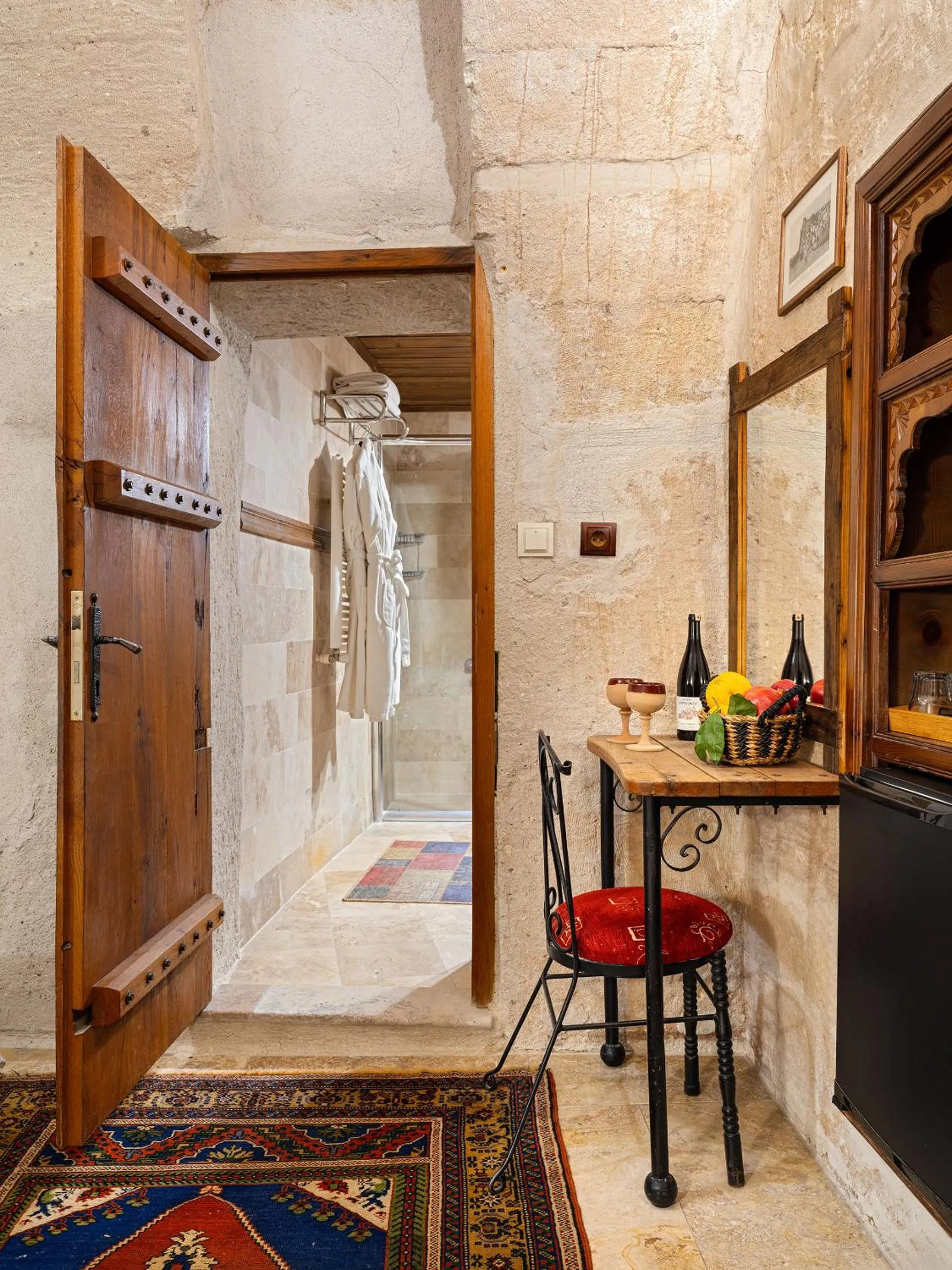 Seating area in Kelebek Cave Hotel