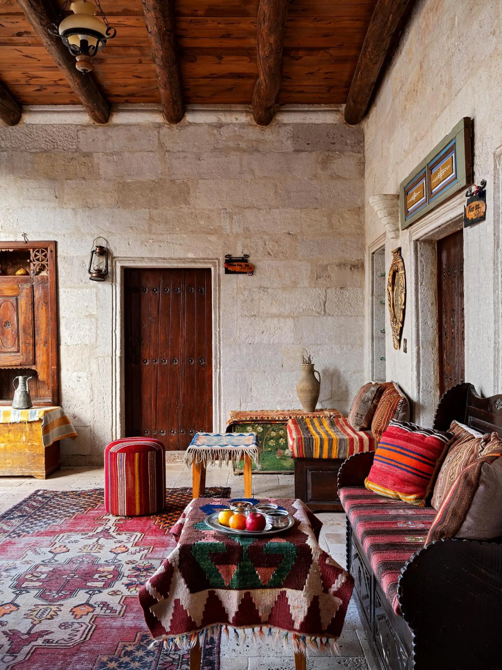 Seating area in Kelebek Cave Hotel
