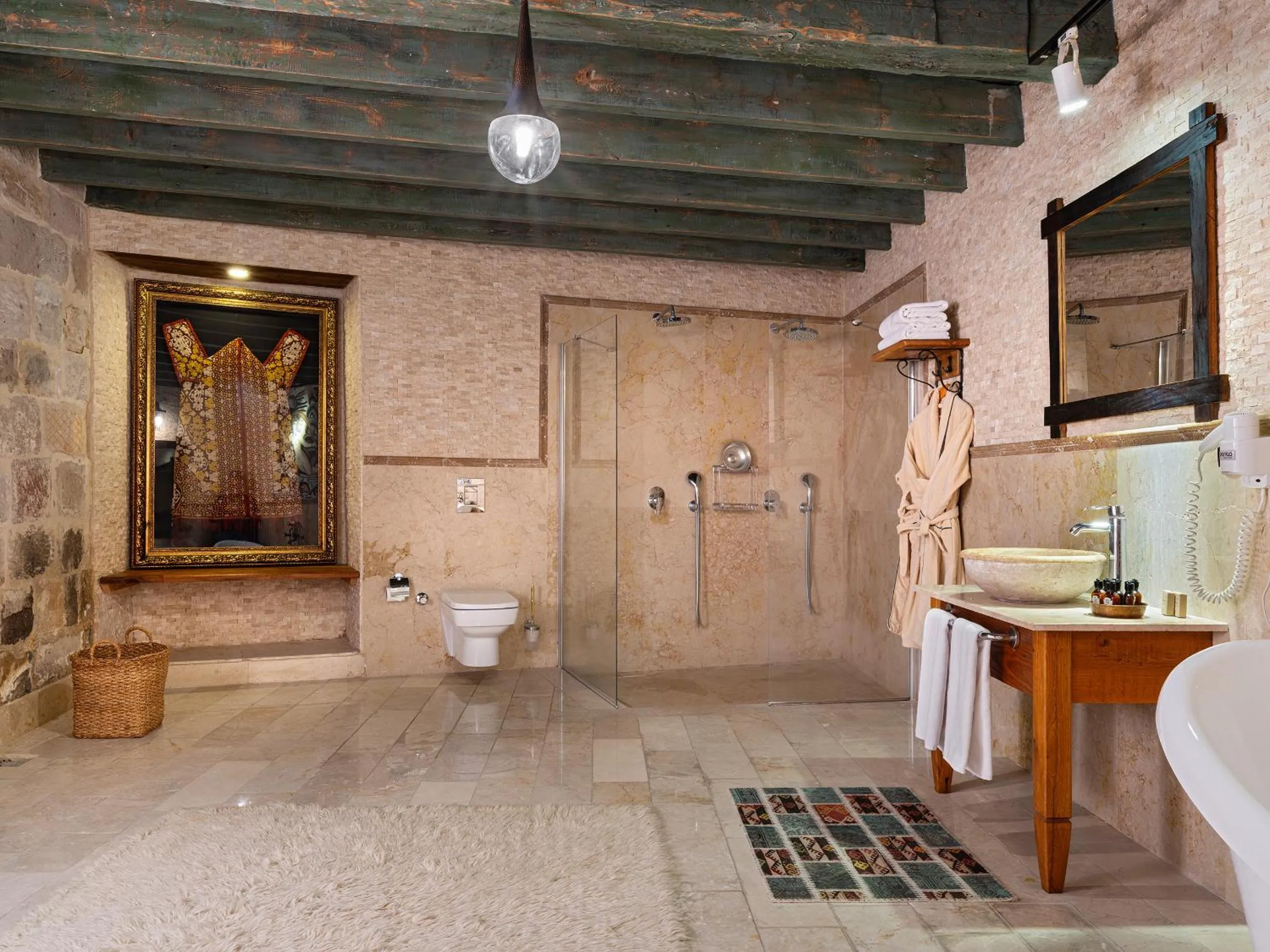 Bathroom in Kelebek Cave Hotel