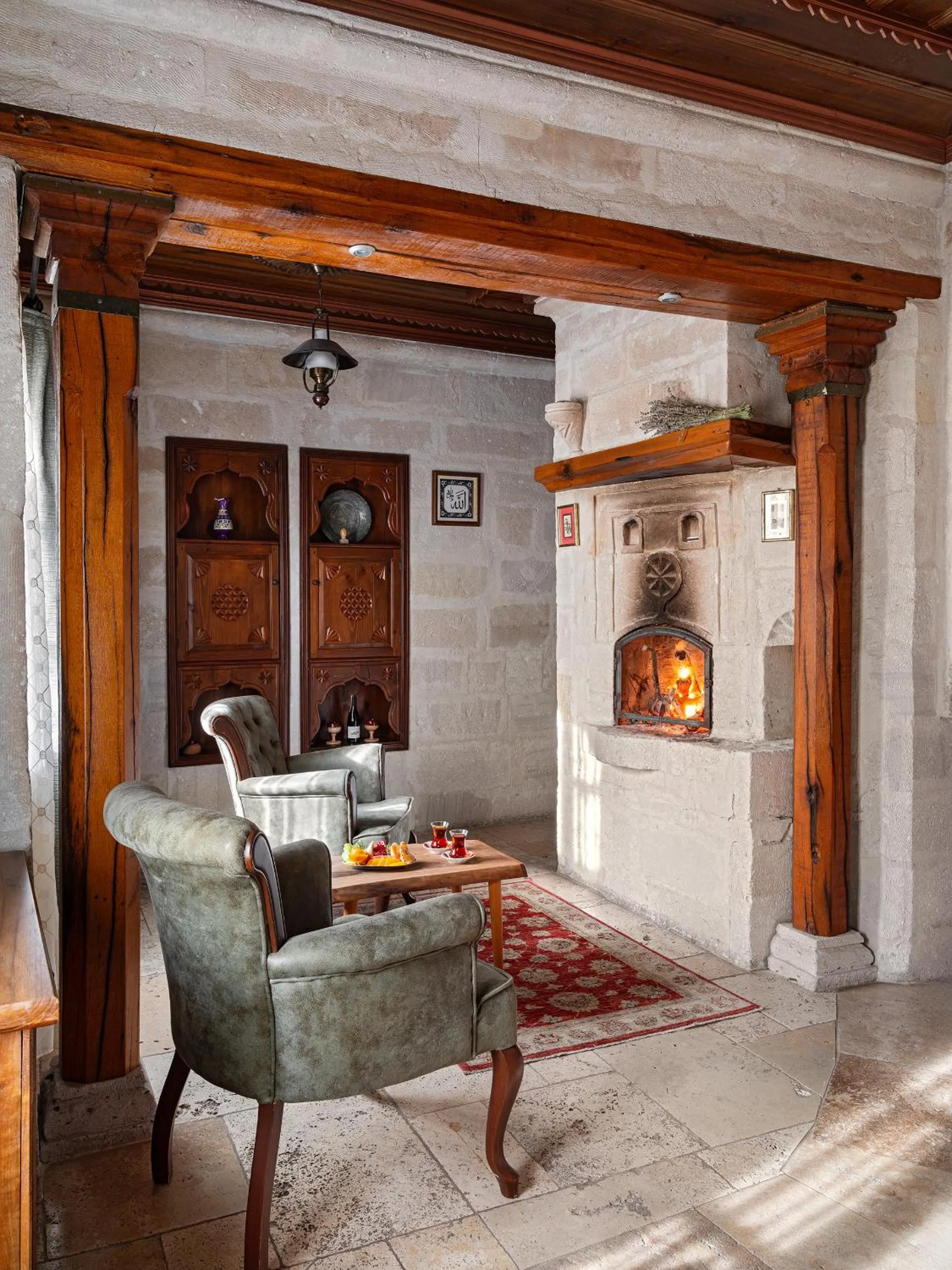 Living room in Kelebek Cave Hotel
