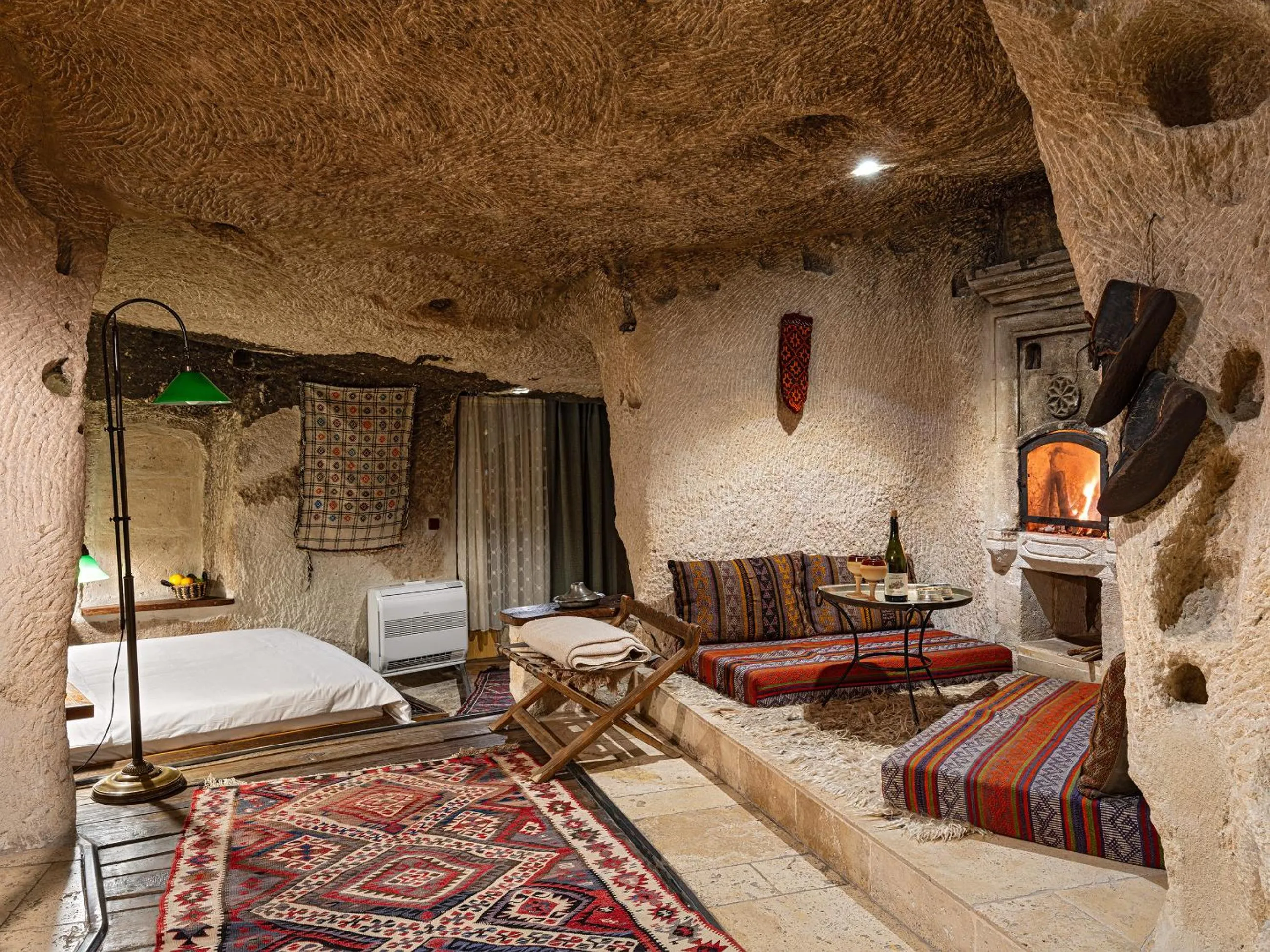 Living room in Kelebek Cave Hotel
