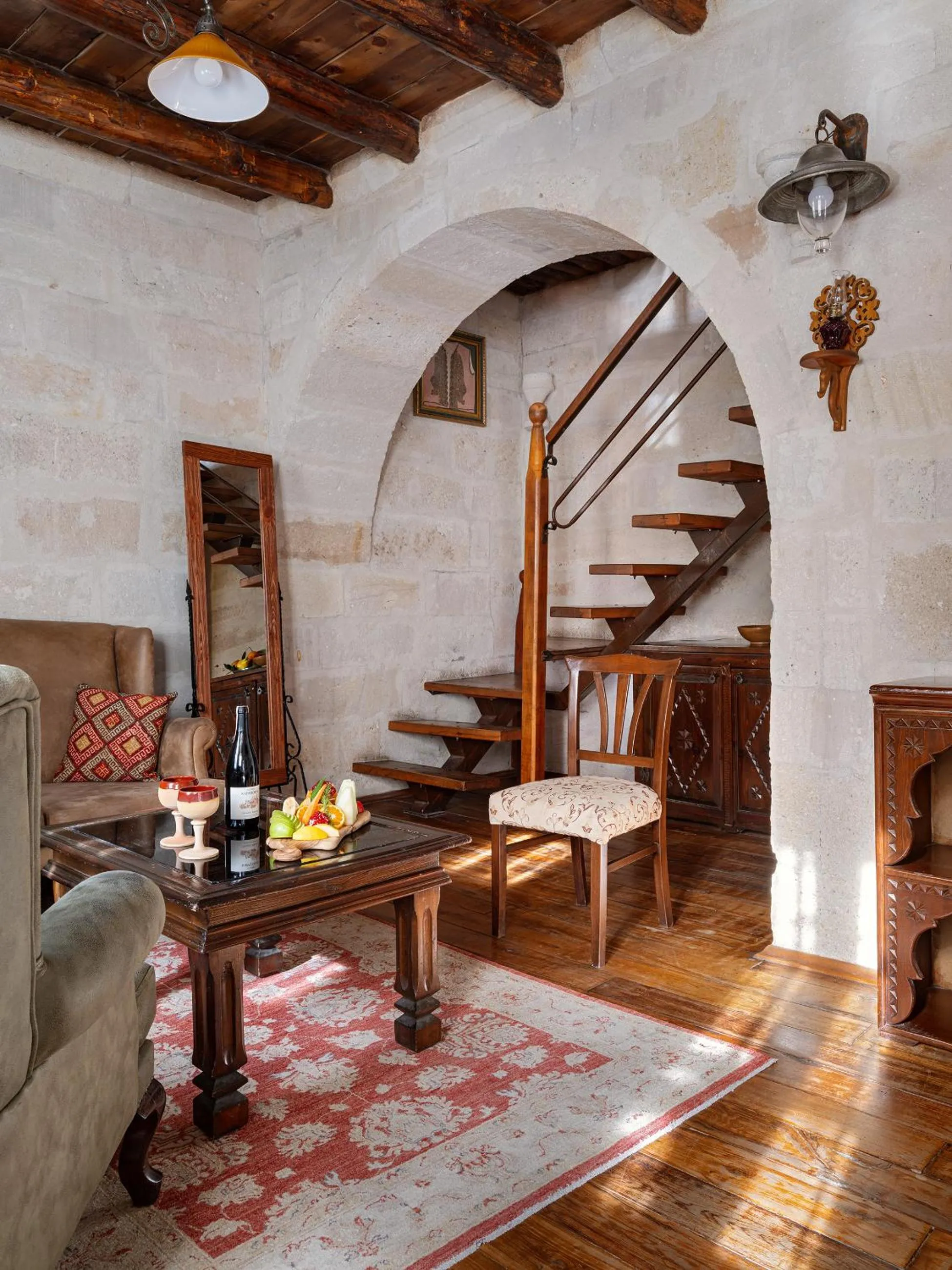 Living room in Kelebek Cave Hotel