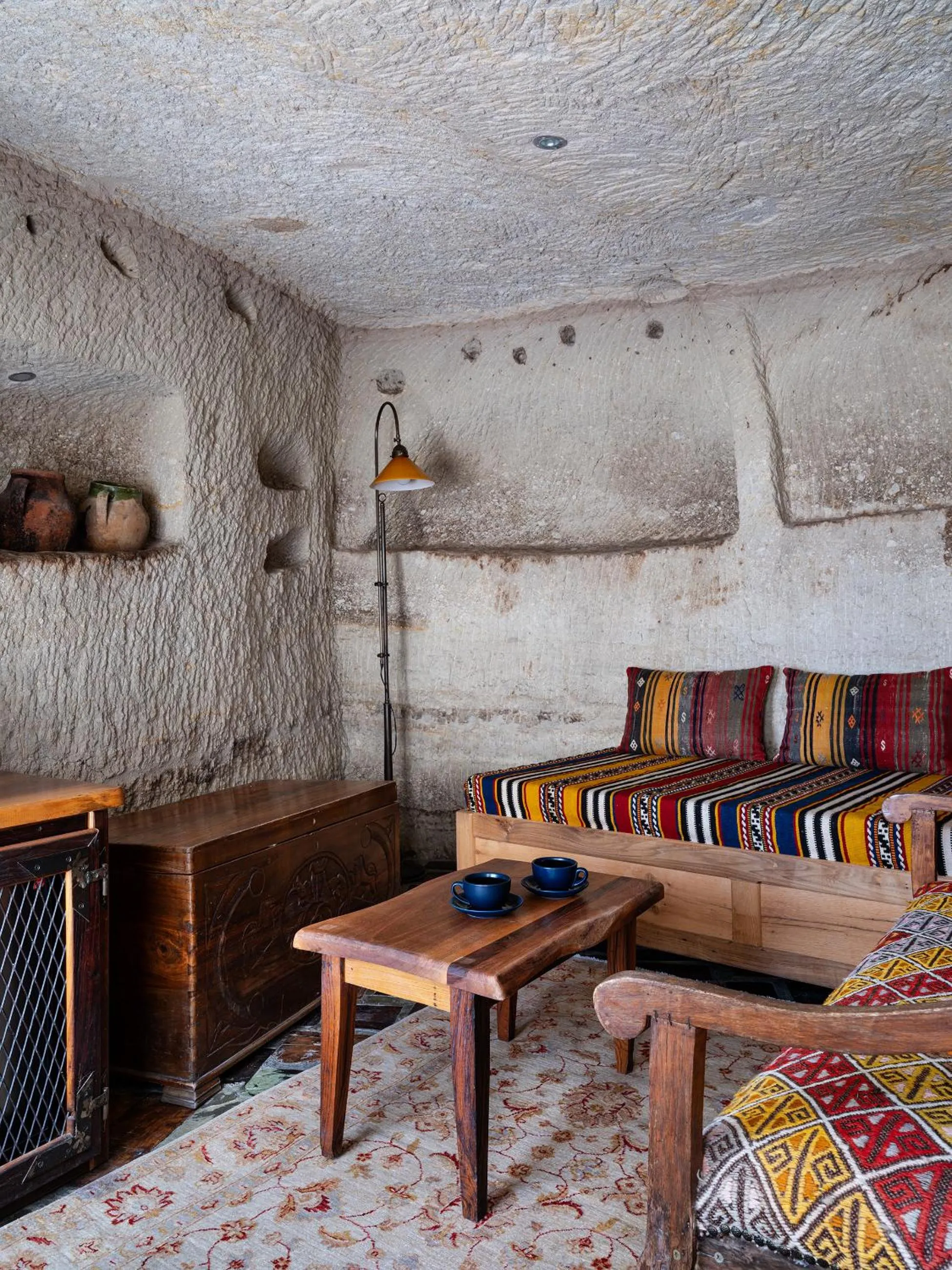 Living room in Kelebek Cave Hotel