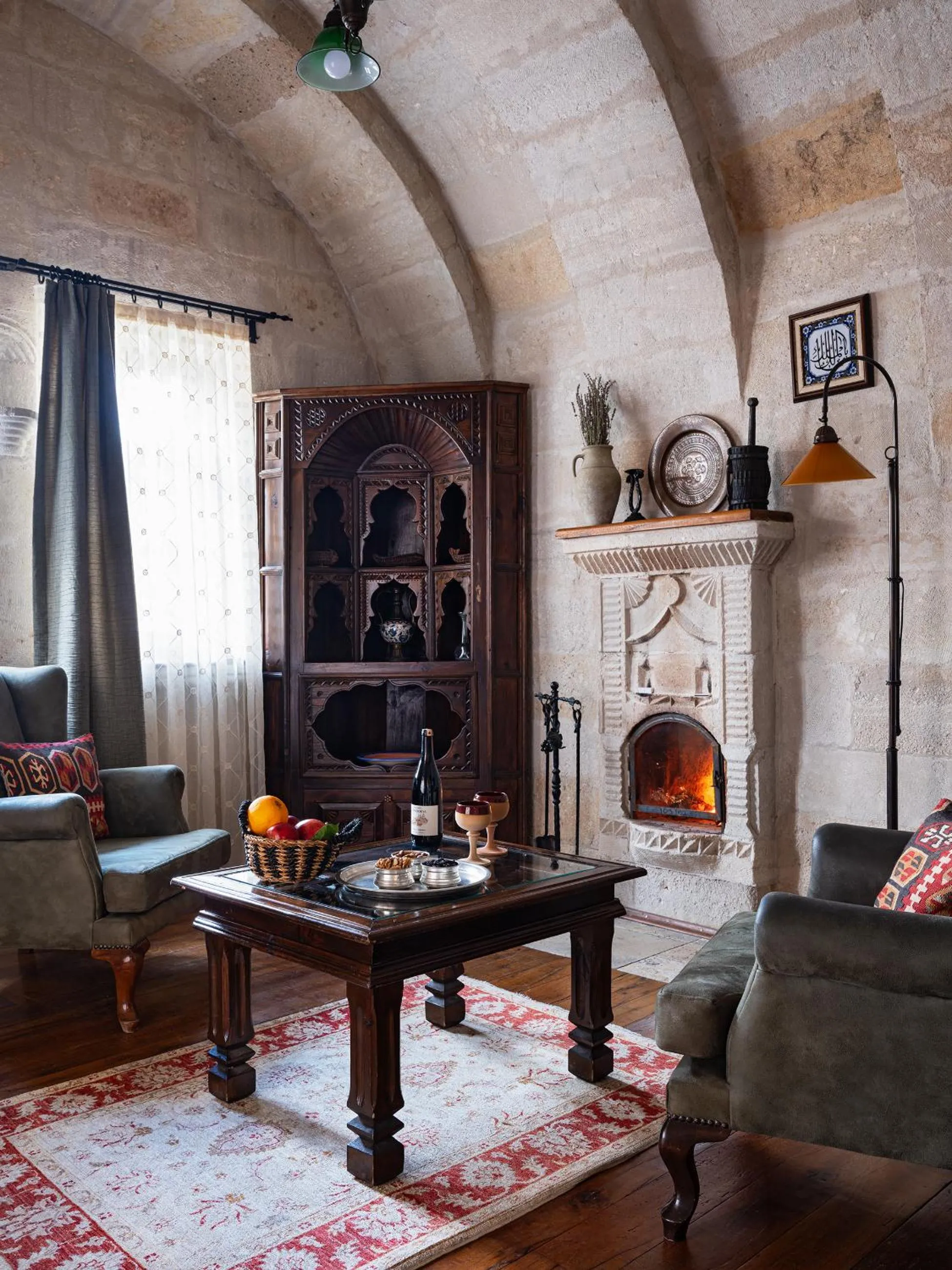 Seating area in Kelebek Cave Hotel