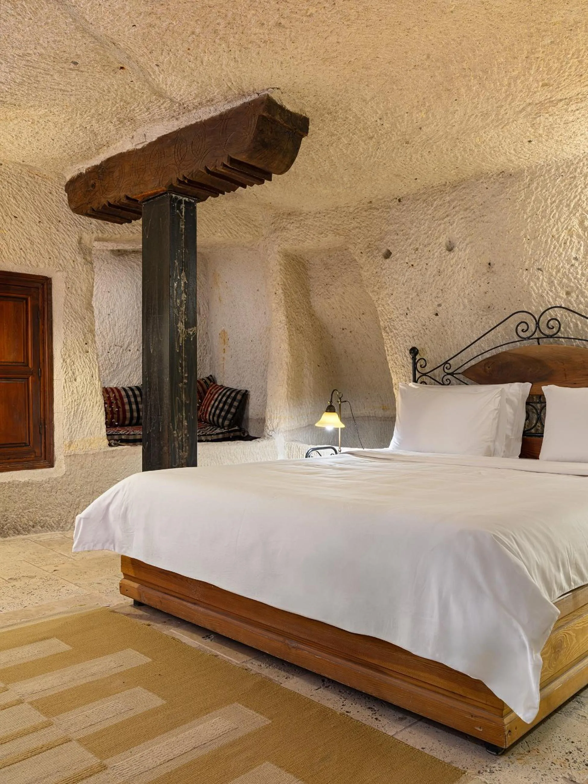Bed in Kelebek Cave Hotel