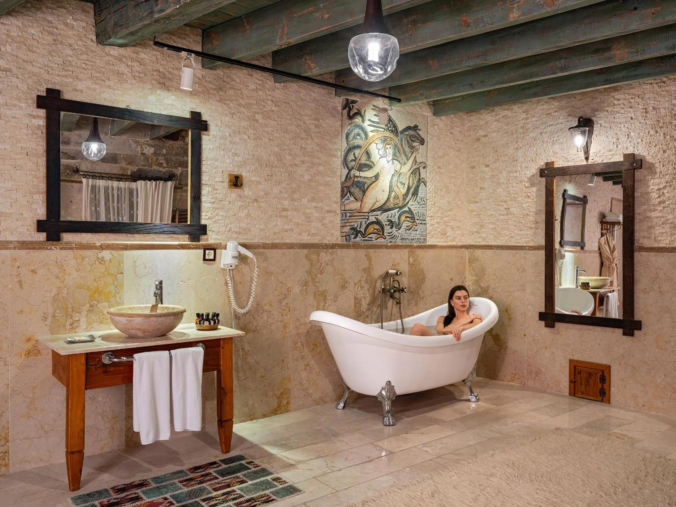 Bathroom in Kelebek Cave Hotel
