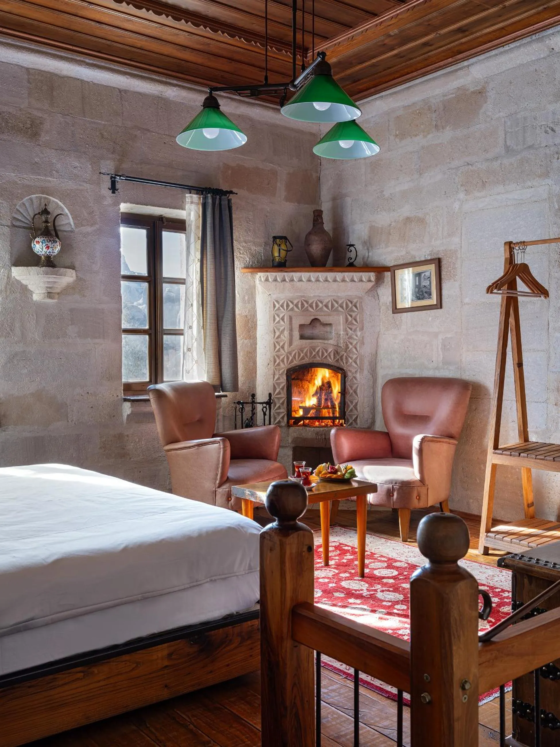 Bed in Kelebek Cave Hotel