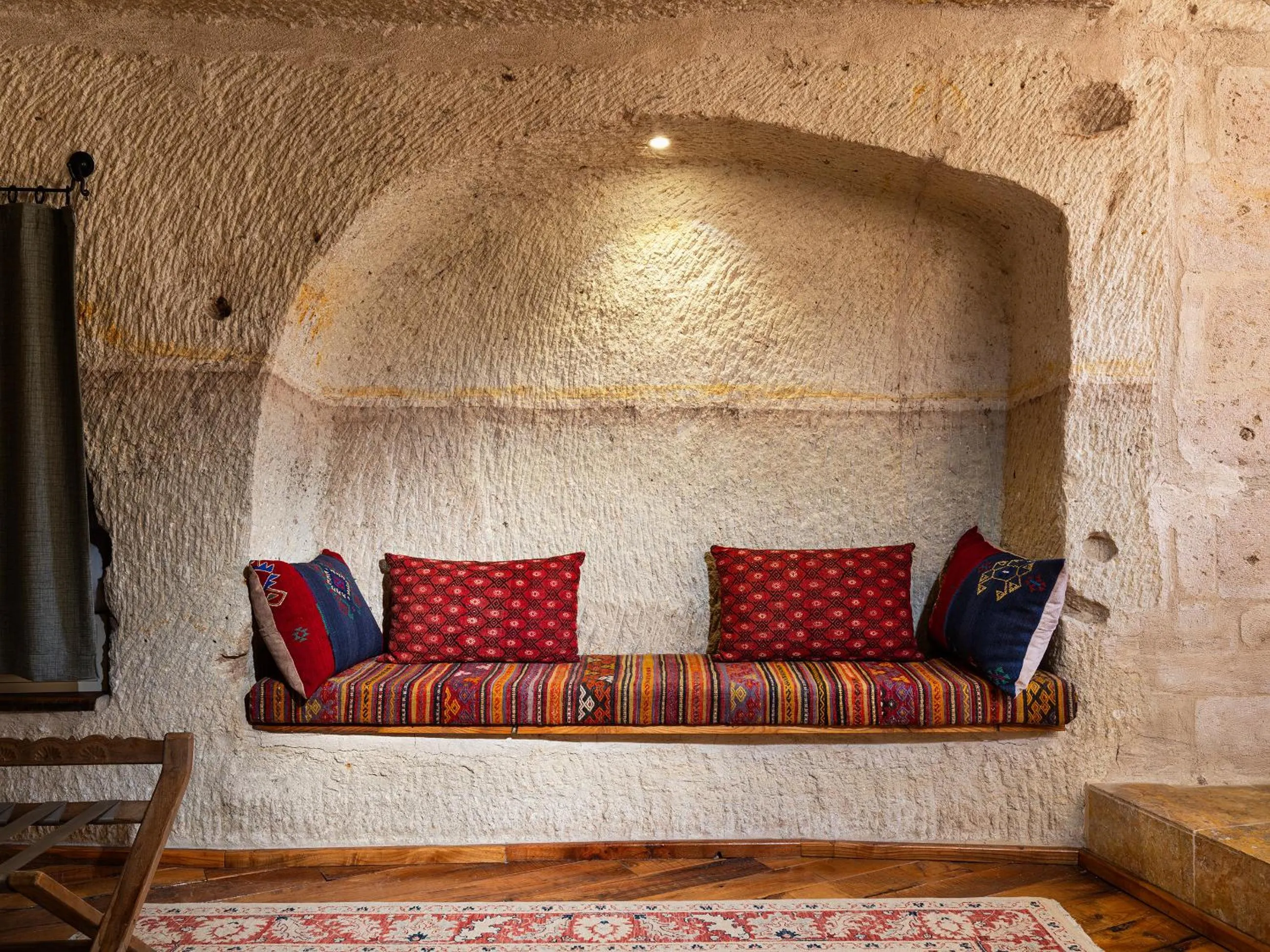 Seating area in Kelebek Cave Hotel