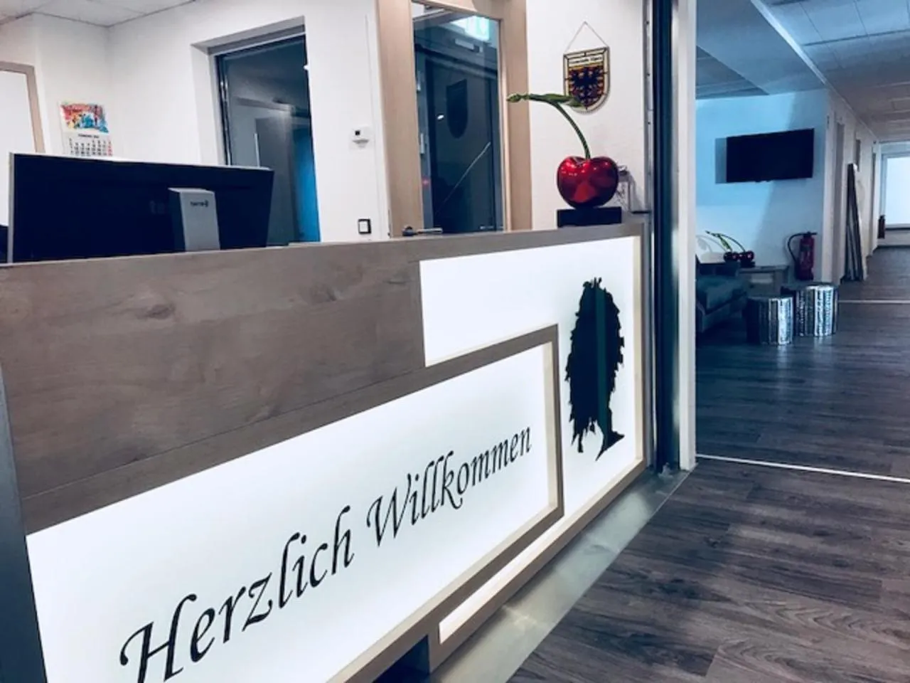 Lobby or reception in Hotel an der Burgschänke