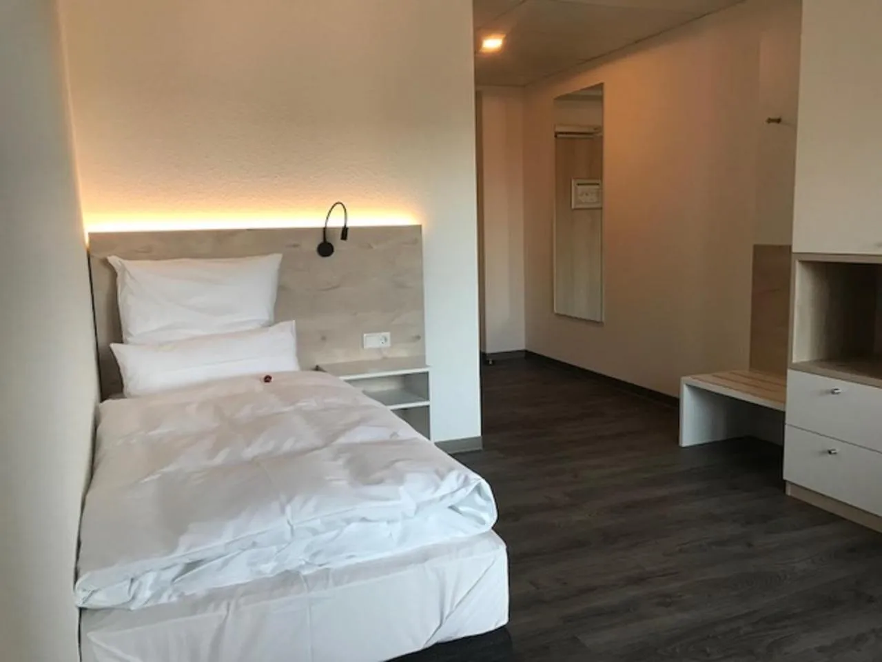 Bed in Hotel an der Burgschänke