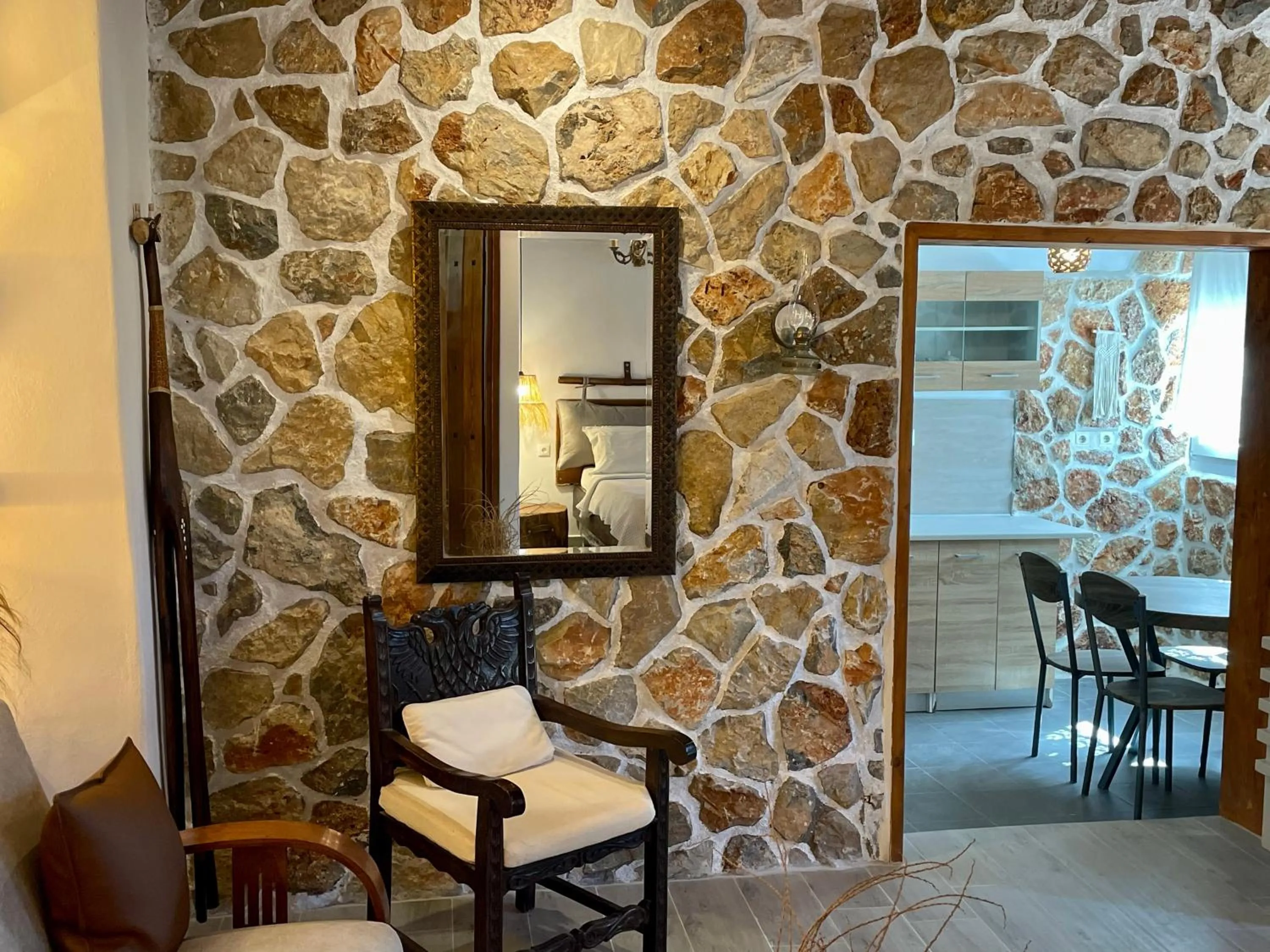 Living room in Atlazia Suites