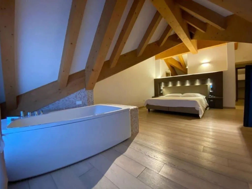 Bed in Grand Hotel Miramonti