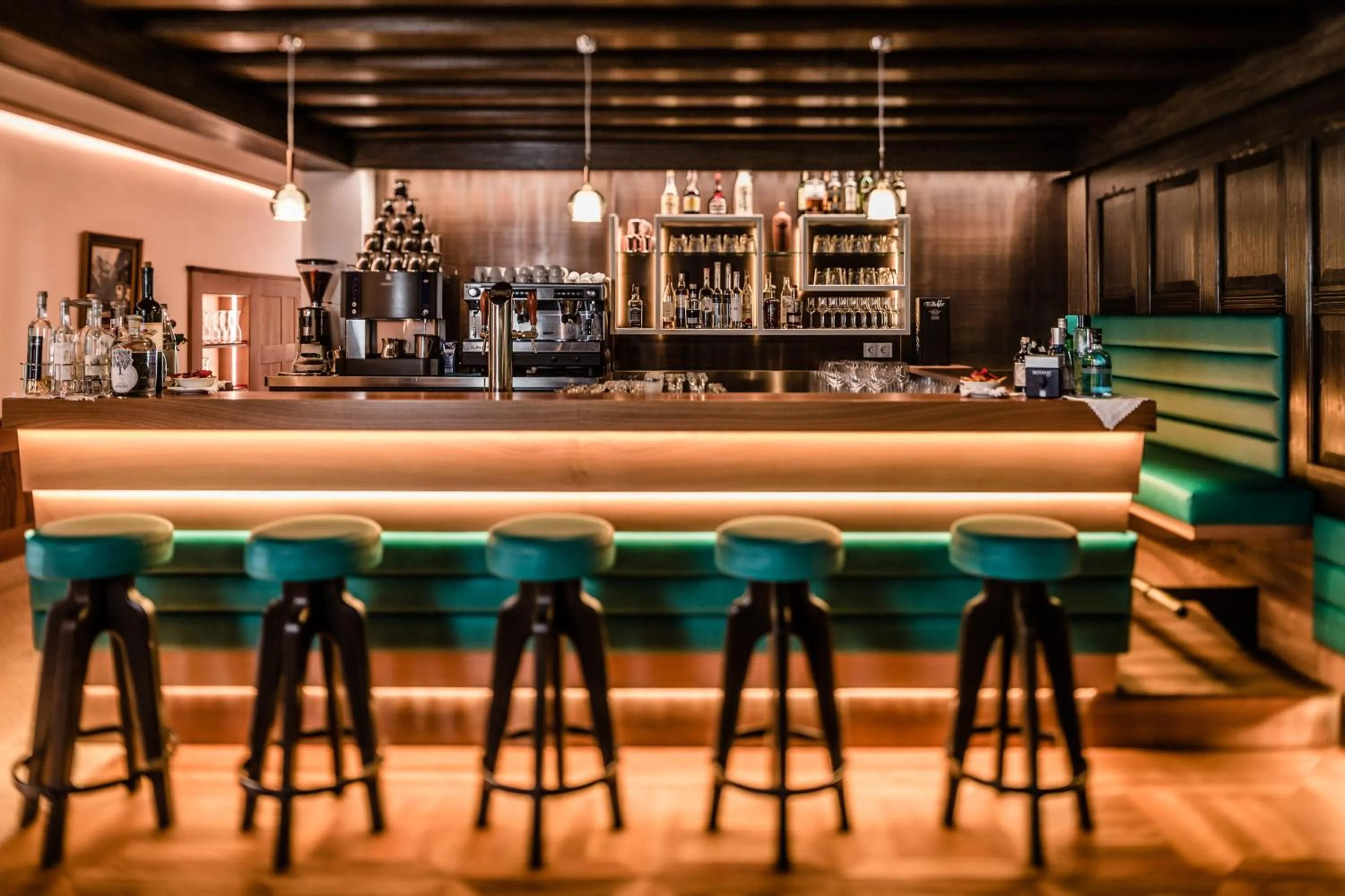 Lounge or bar in Hotel Haus am Hang