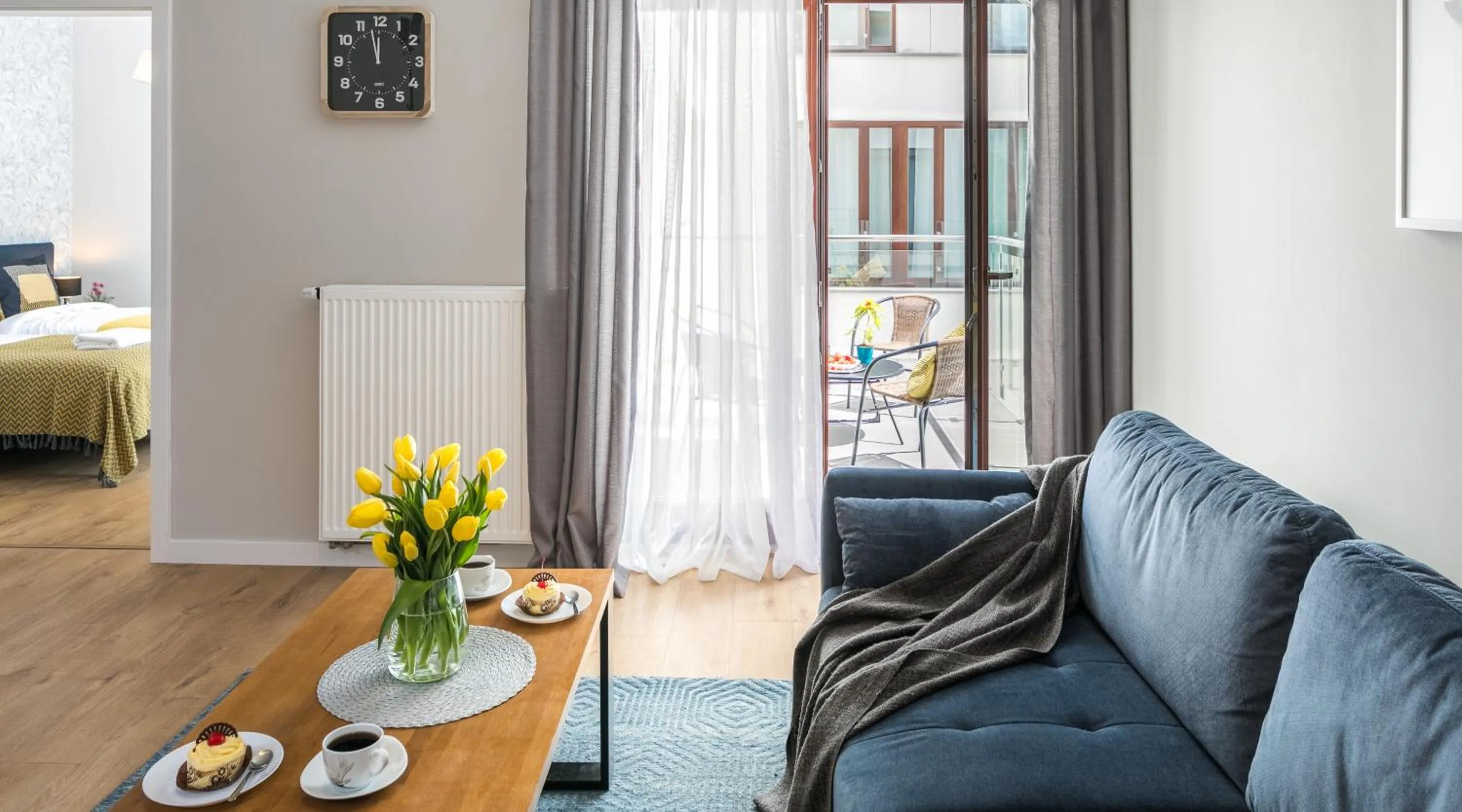 Balcony/Terrace, Bed in Vistula Boutique Exclusive Apartments