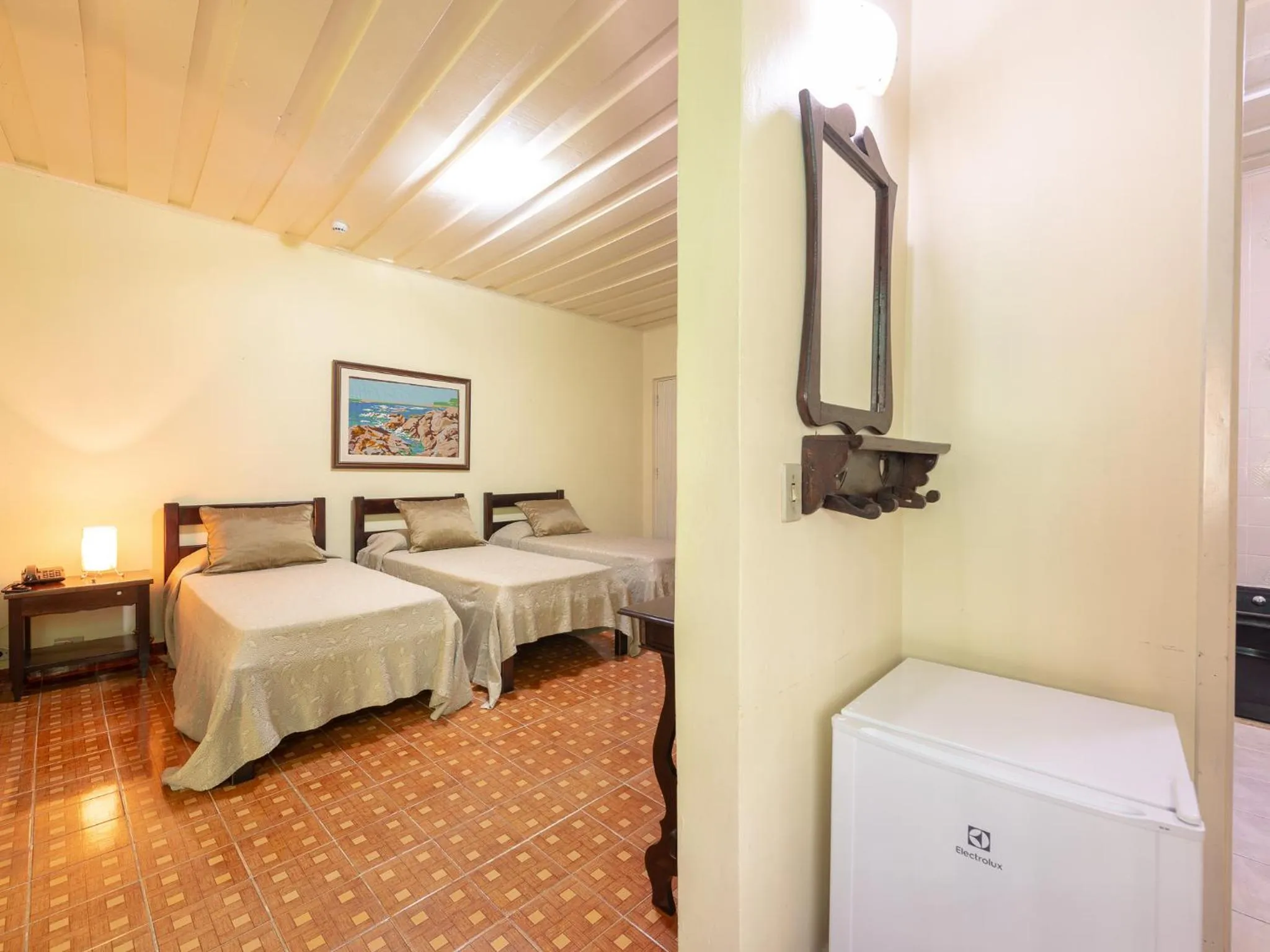 Bed in Hotel Saveiros