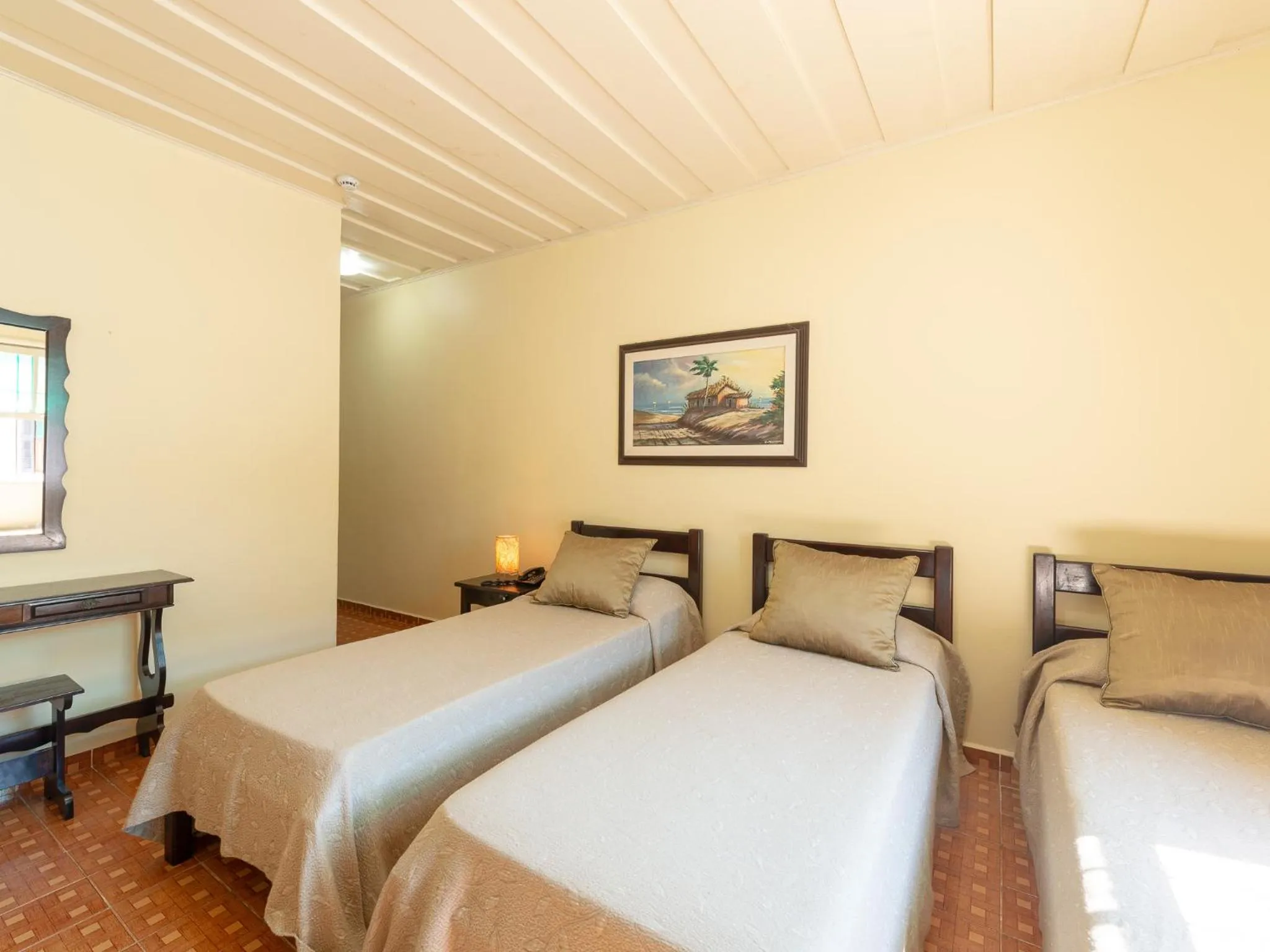 Bed in Hotel Saveiros