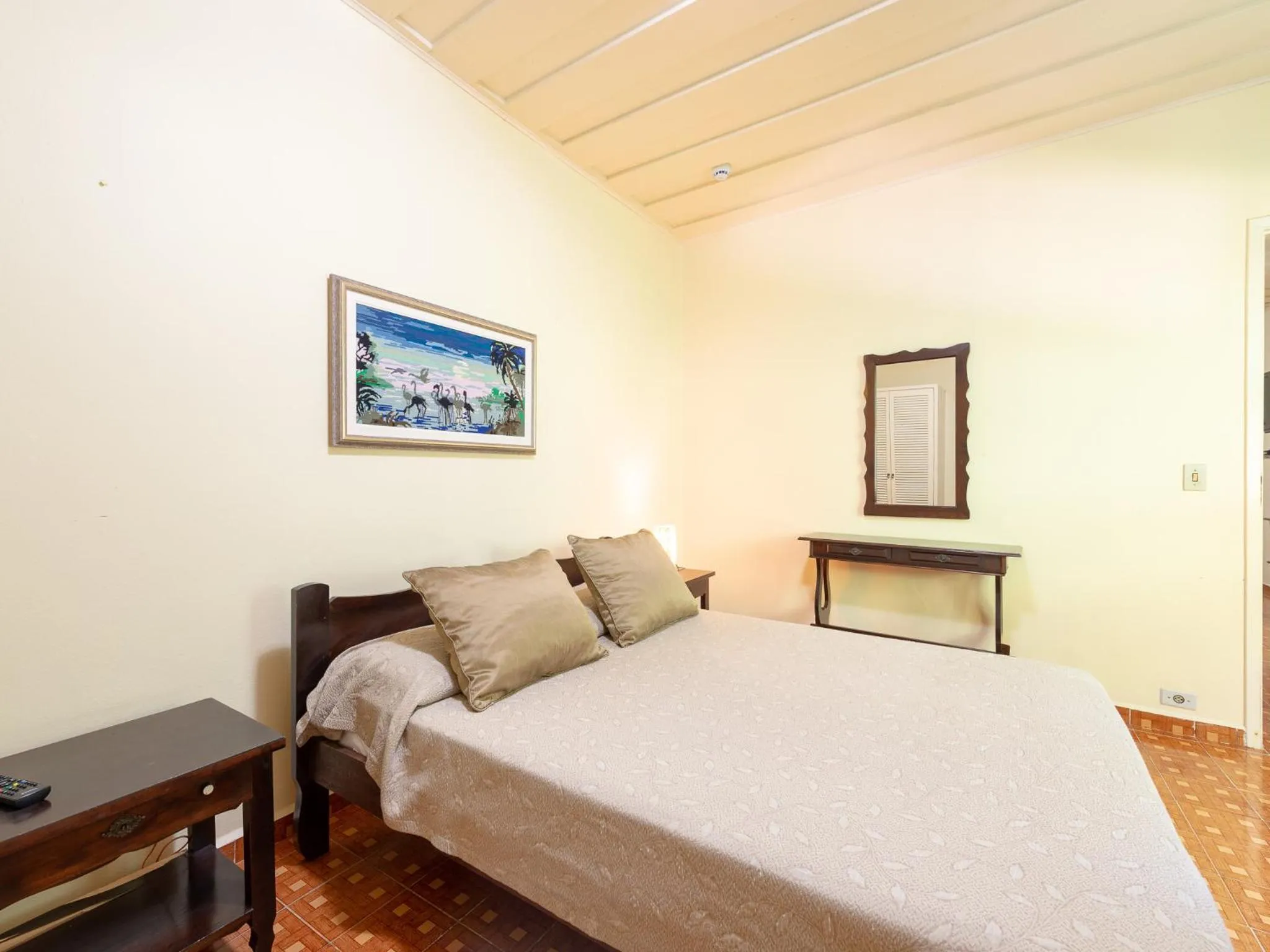 Bed in Hotel Saveiros