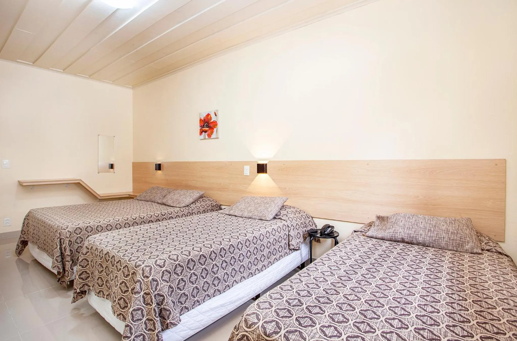 Bed in Hotel Saveiros