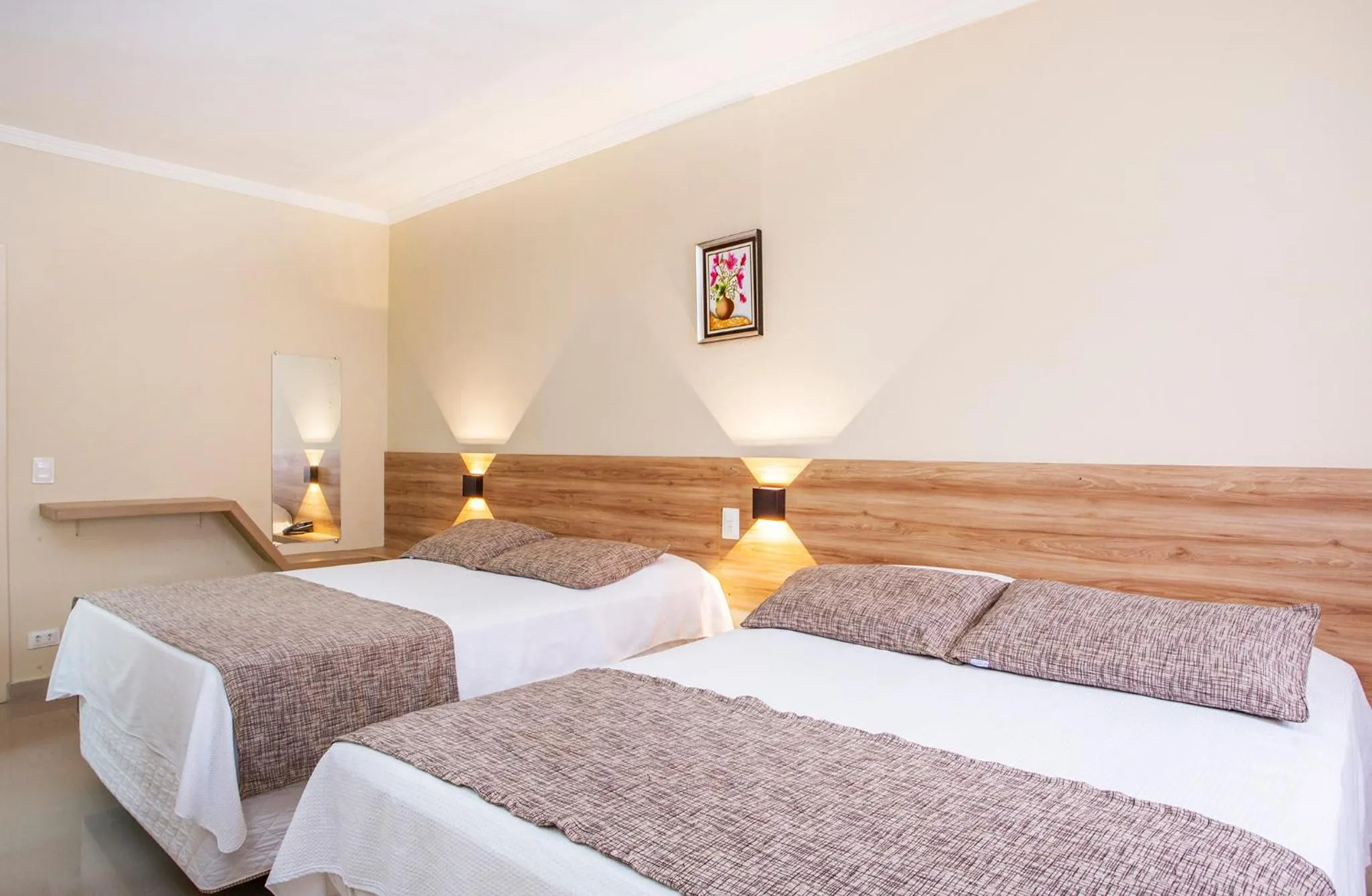 Bed in Hotel Saveiros