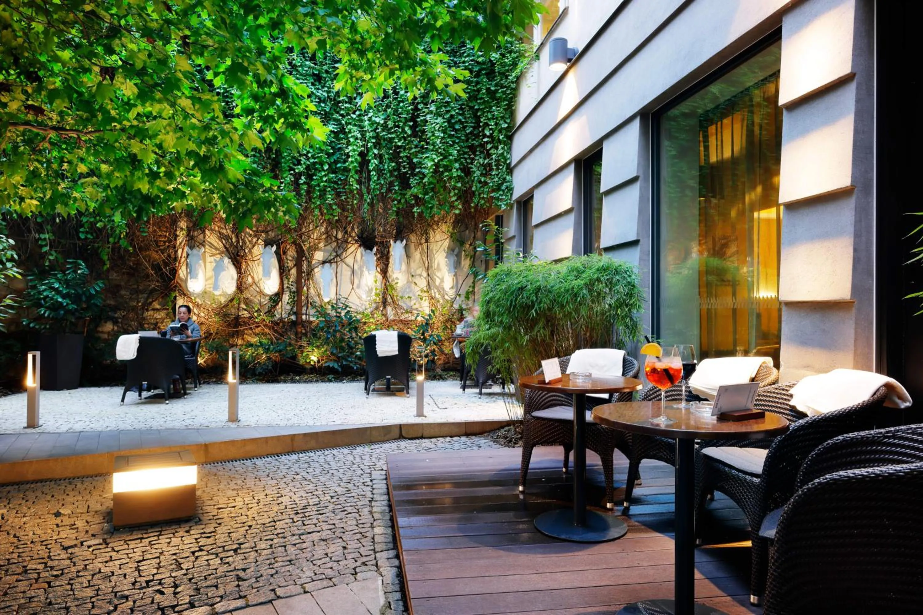 Patio in Hotel Prokop Square